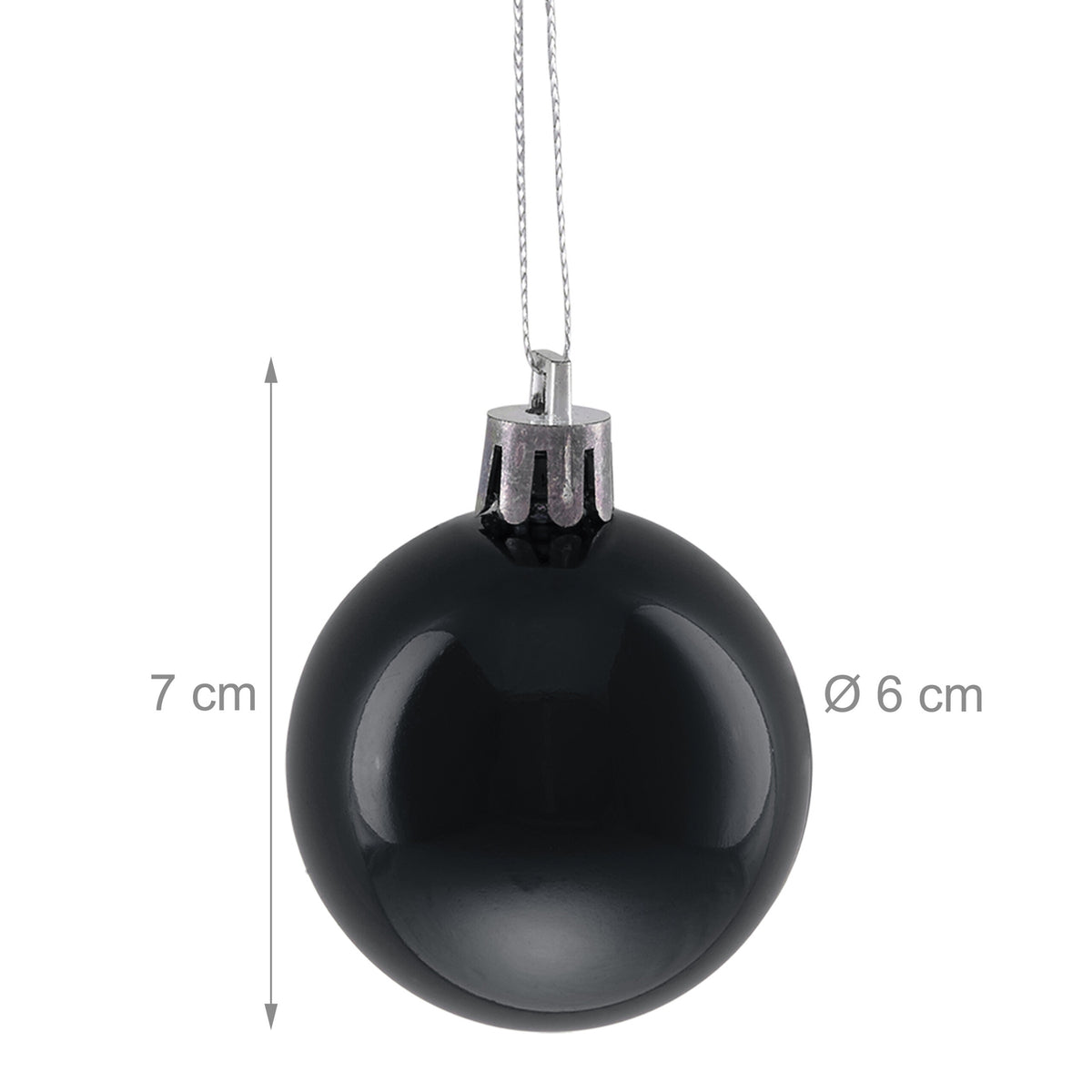 Christmas Tree Baubles Set, 50 Shiny Ornaments