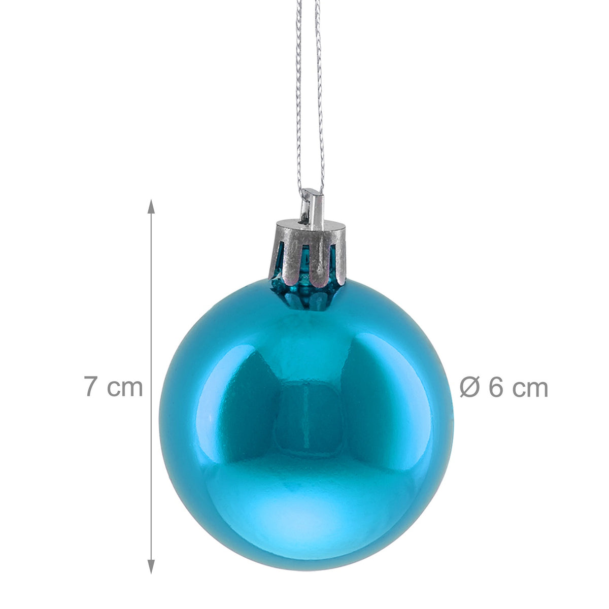Christmas Tree Baubles Set, 50 Shiny Ornaments