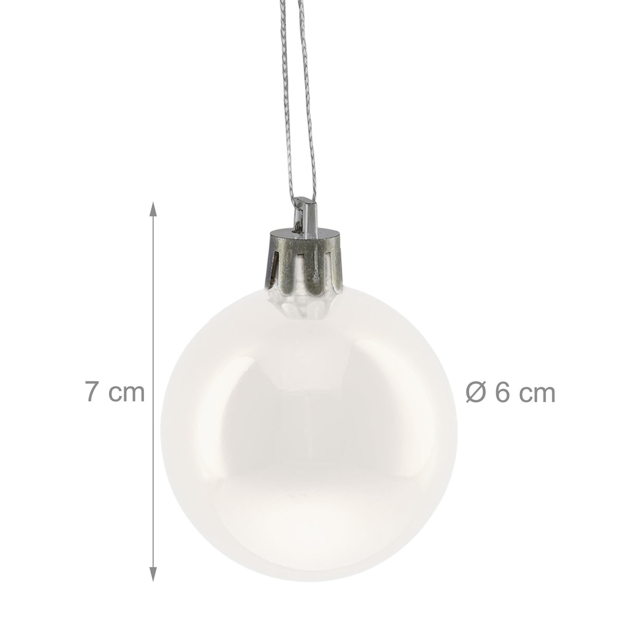 Christmas Tree Baubles Set, 50 Shiny Ornaments