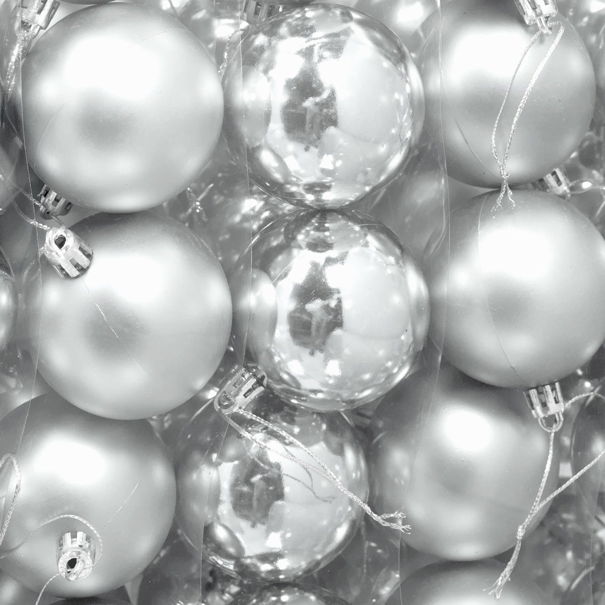 Christmas Tree Baubles Set, Matte & Glossy Finish, 100-Pack