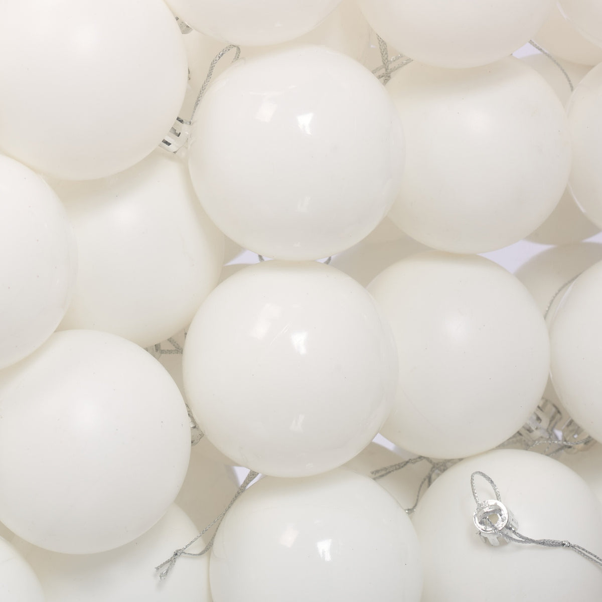 Christmas Tree Baubles Set, Matte & Glossy Finish, 50-Pack