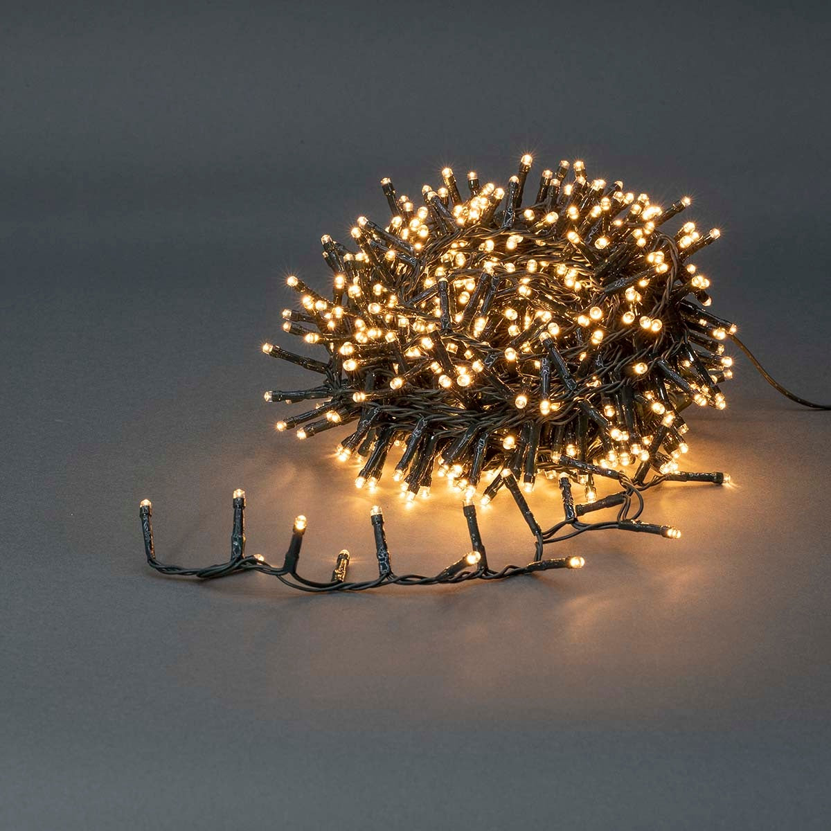 Christmas lights | Compact cluster | 700 LEDs | Warm White | 14.00 m | Lighting effects: 7 | Indoors or Outdoors | Power adapter
