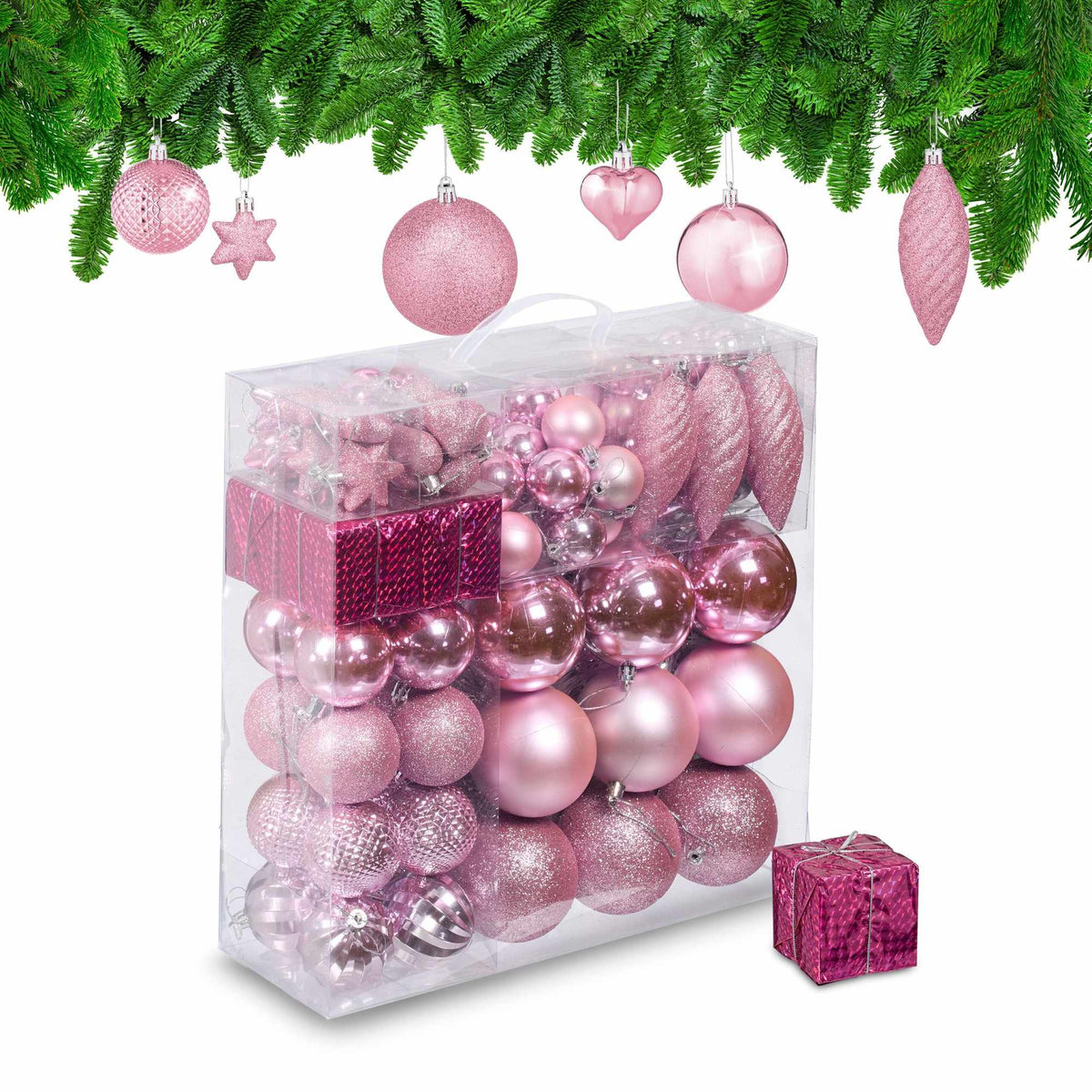 Christmas tree balls in a set of 110 pcs