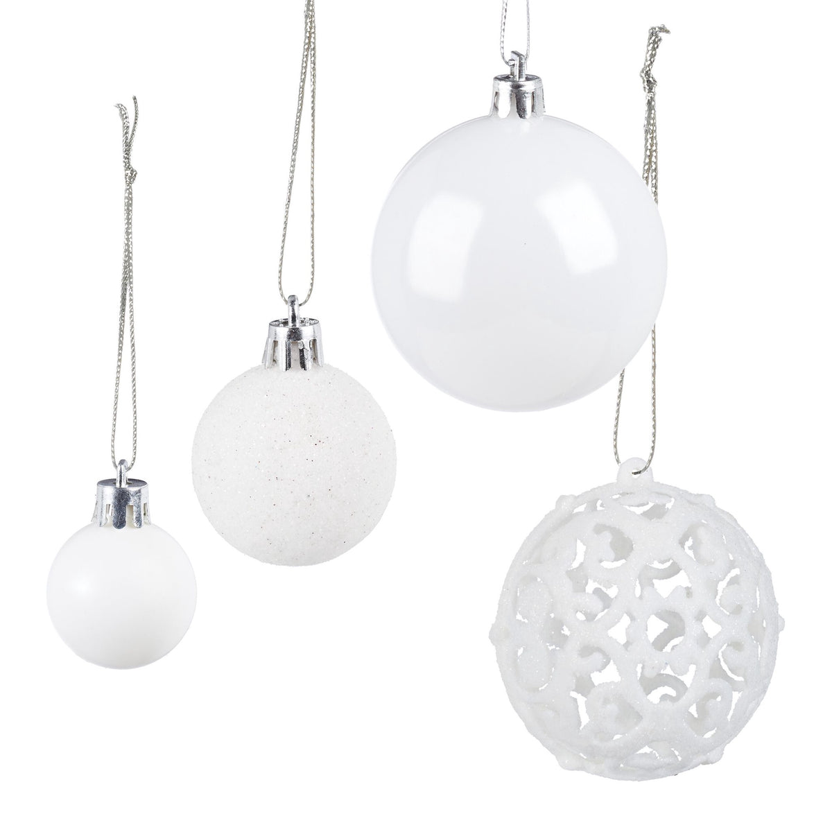 Christmas tree balls in a set of 150