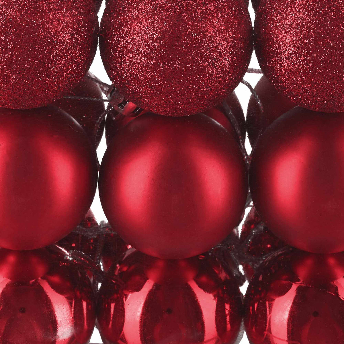 Christmas tree balls in a set of 50