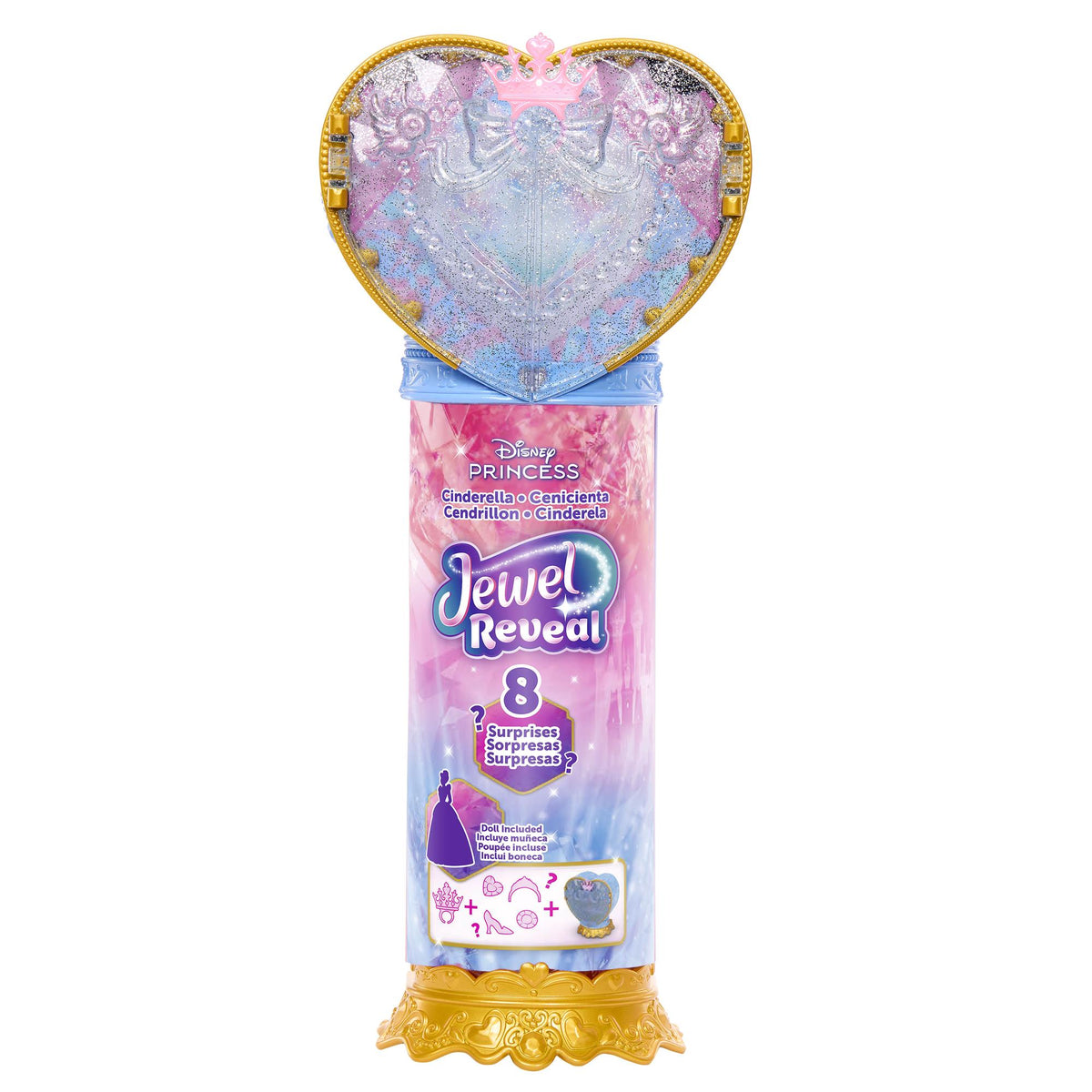 Cinderella Heart Wand with Doll and Accessories Set