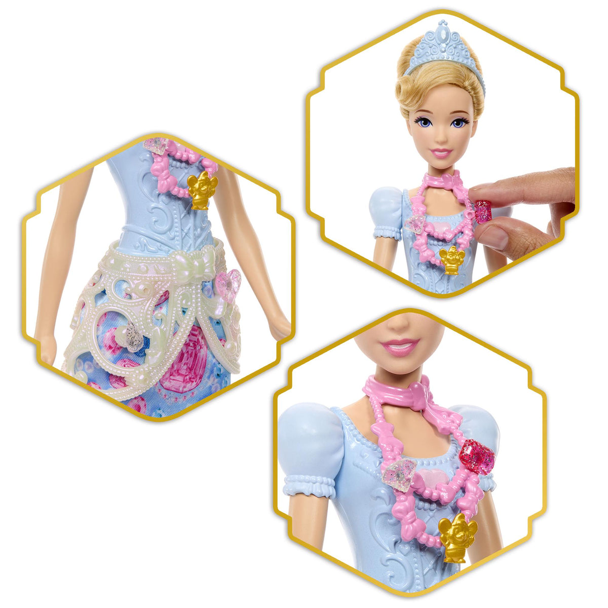 Cinderella Heart Wand with Doll and Accessories Set