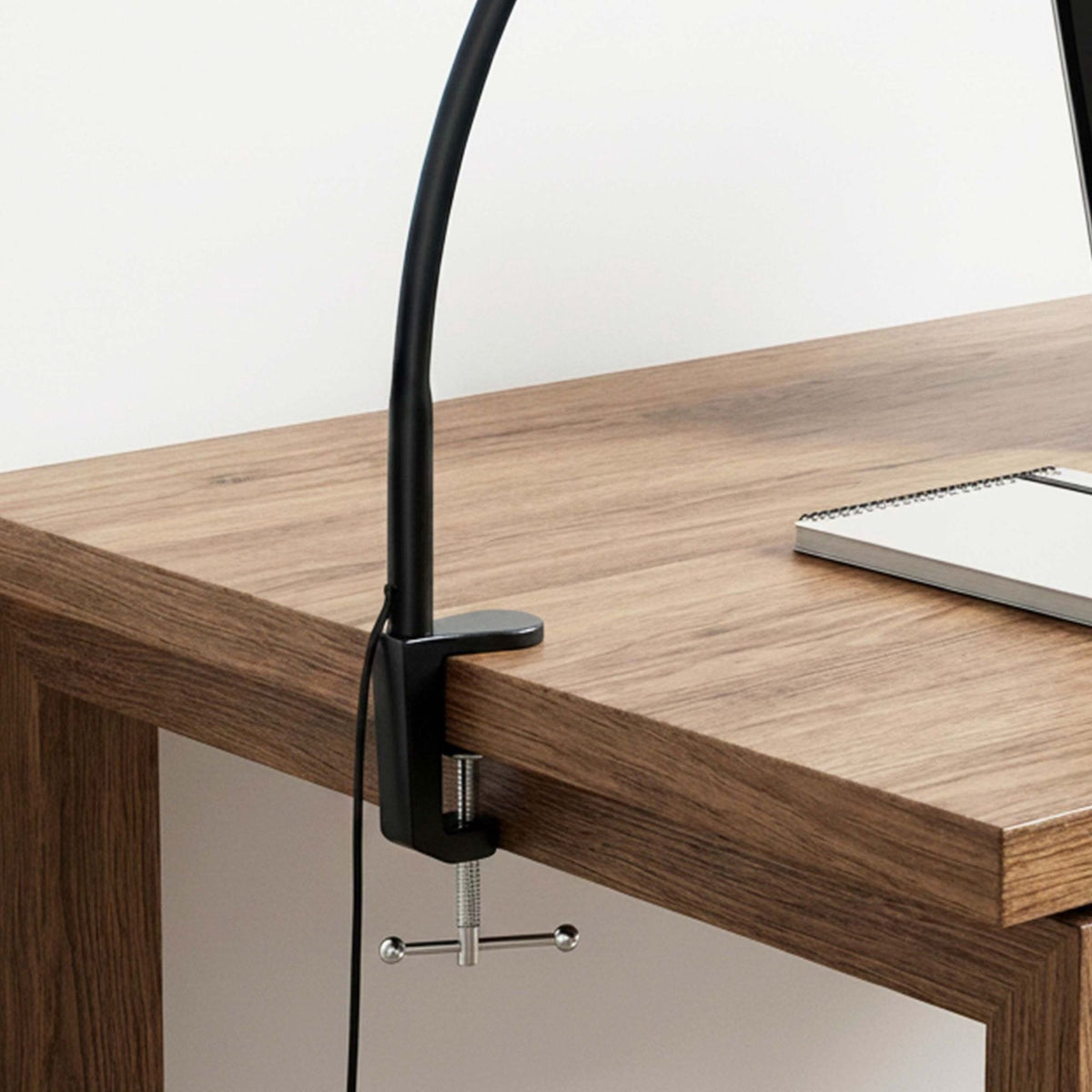 Clamp-On LED Desk Lamp, 61cm Dual Head USB Dimmable