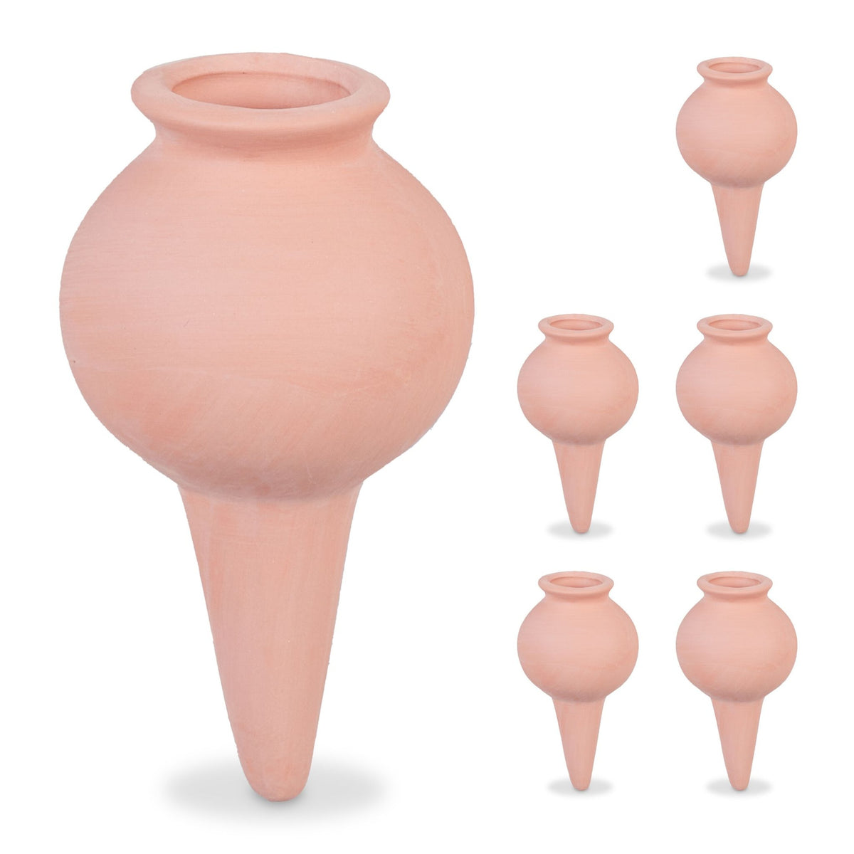 Clay cones, set of 6