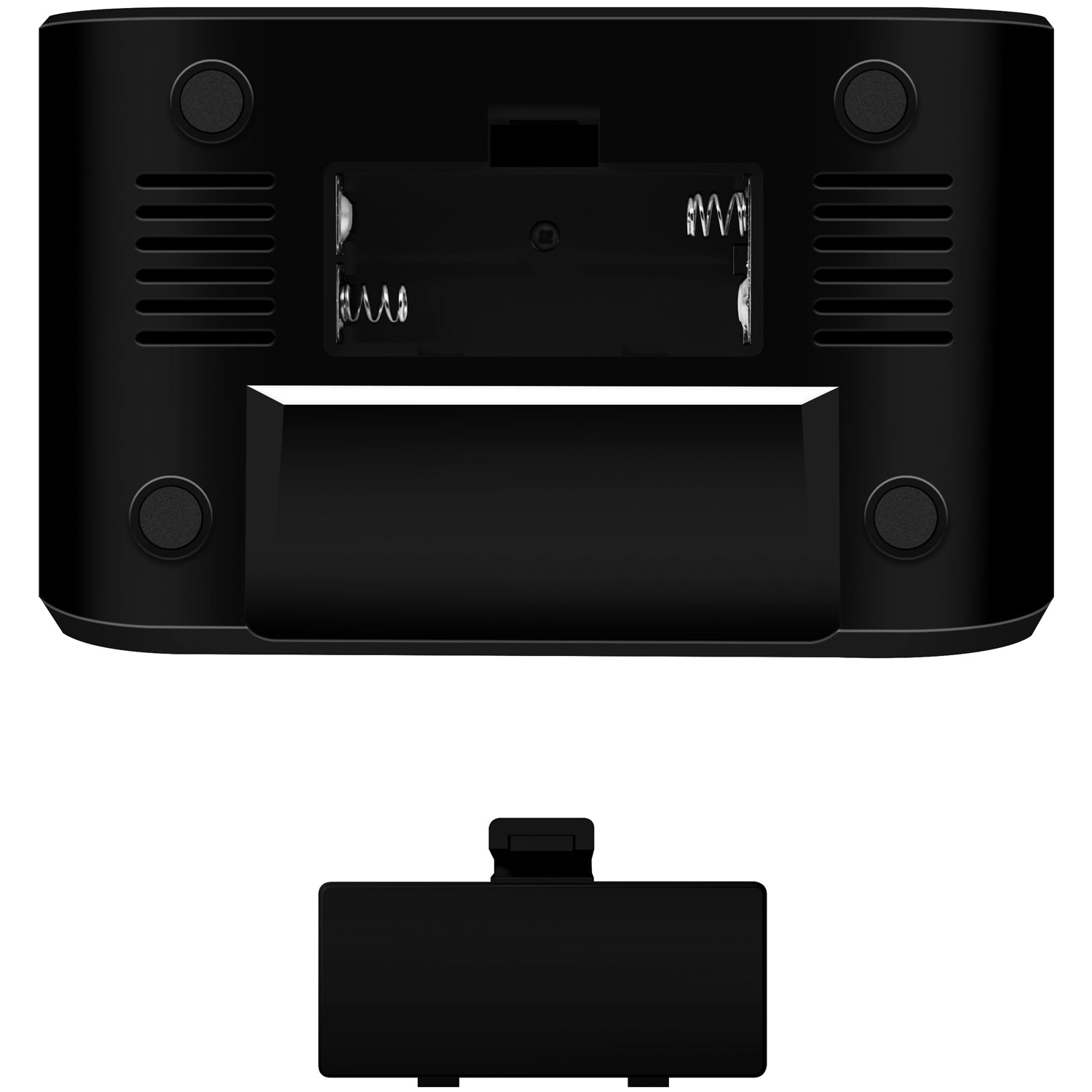 Clock Radio Temp/Humidity USB-C/Battery Operation Black
