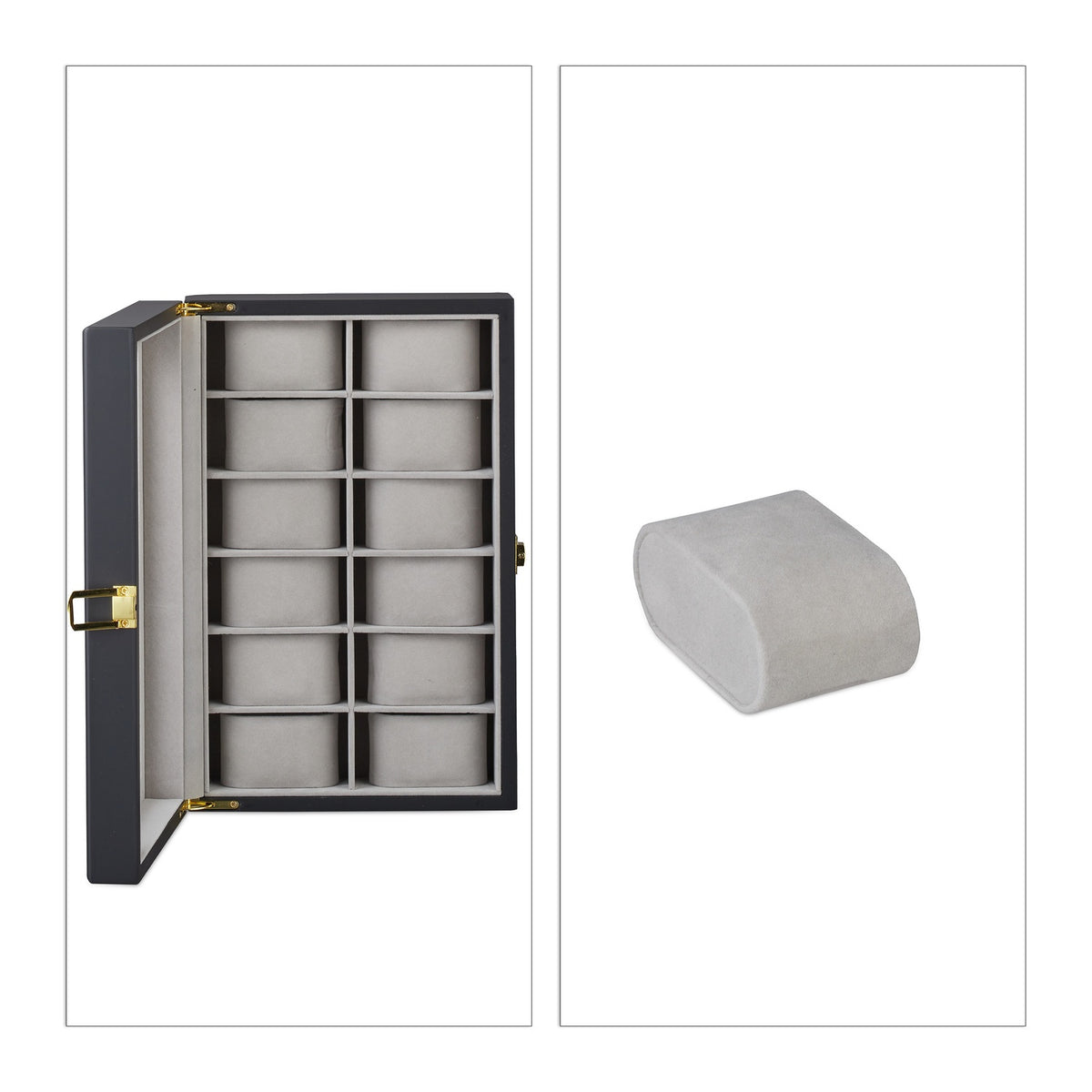 Clock box with 12 compartments