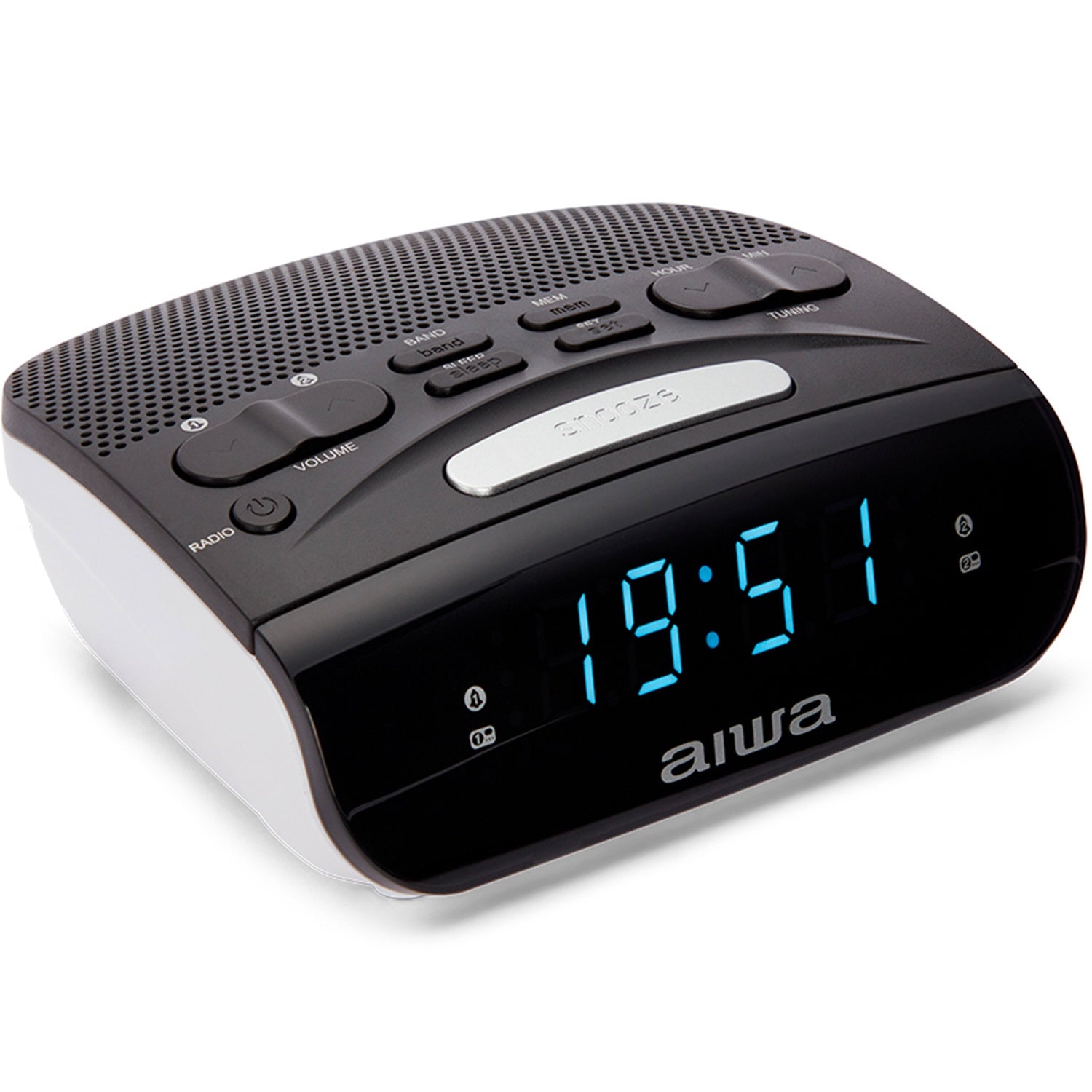 Clock radio with dual alarms