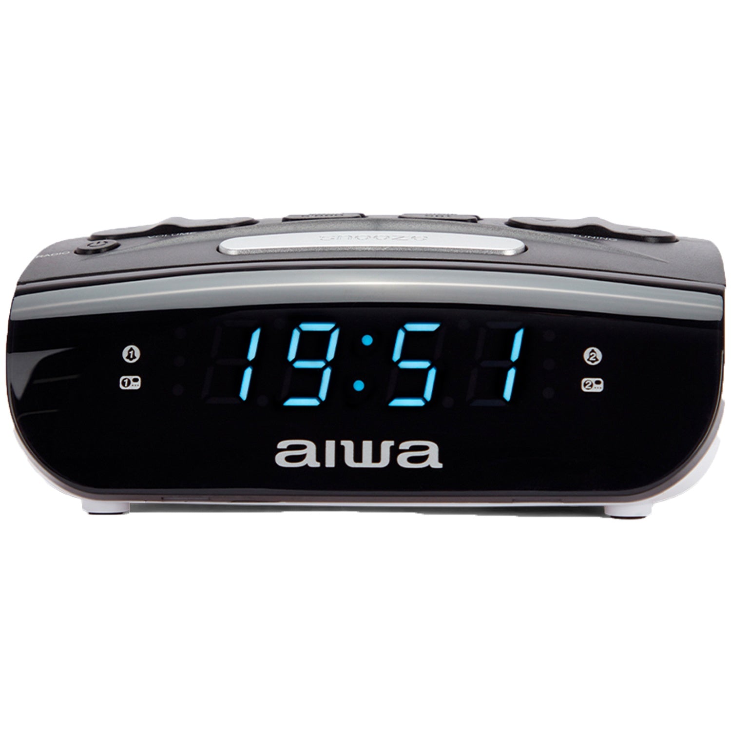 Clock radio with dual alarms