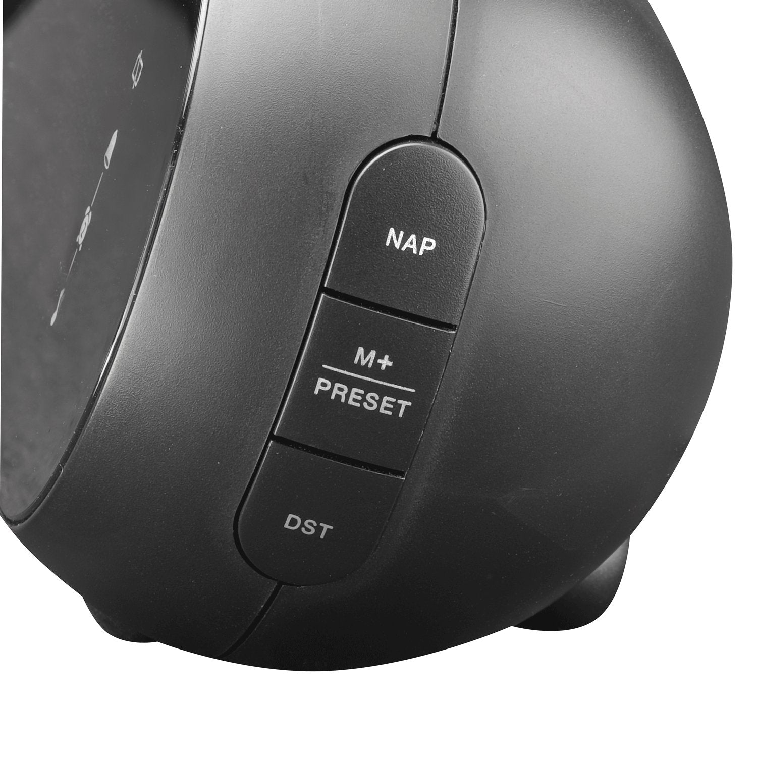 Clock radio with projection Double alarm Black