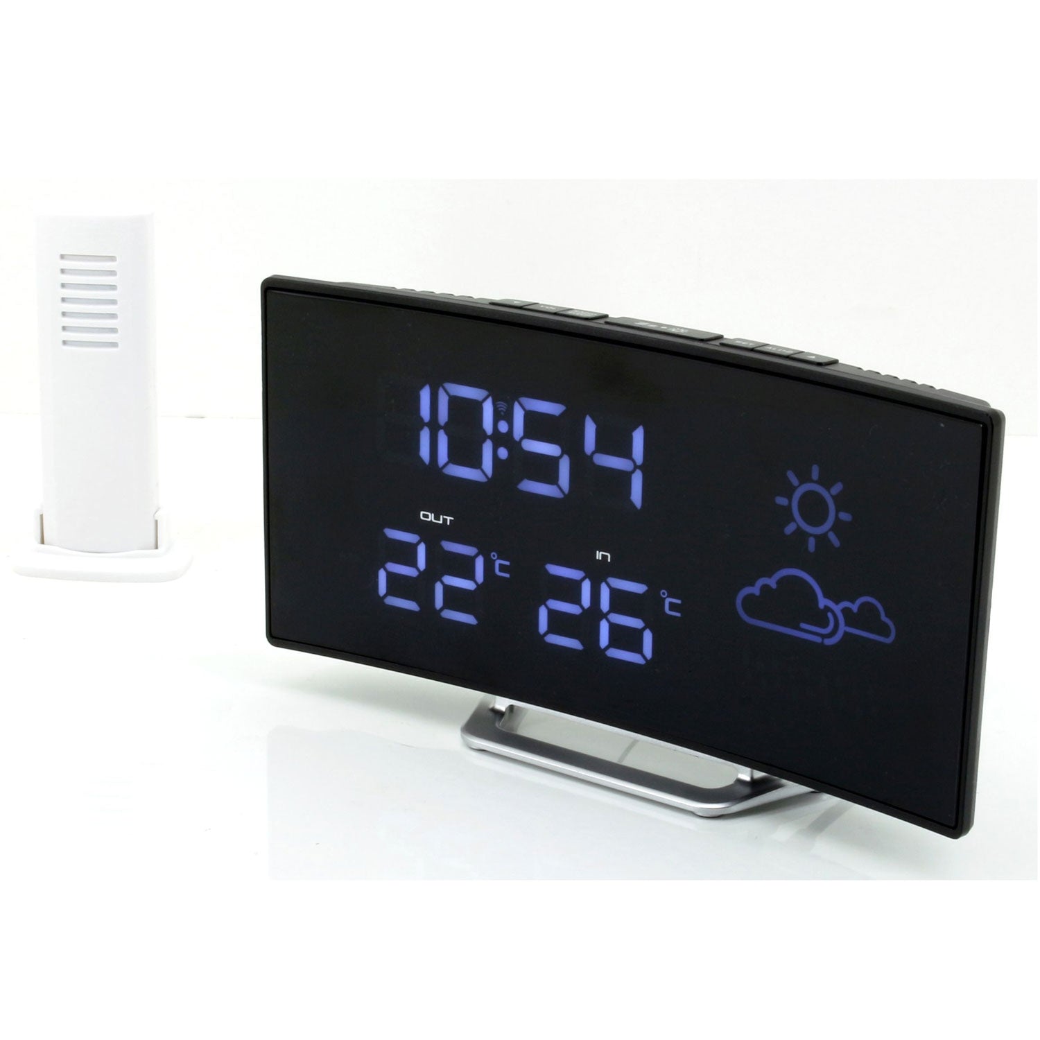 Clock radio with weather station