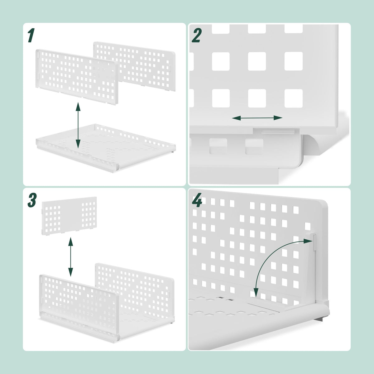 Closet organizer 3-pack