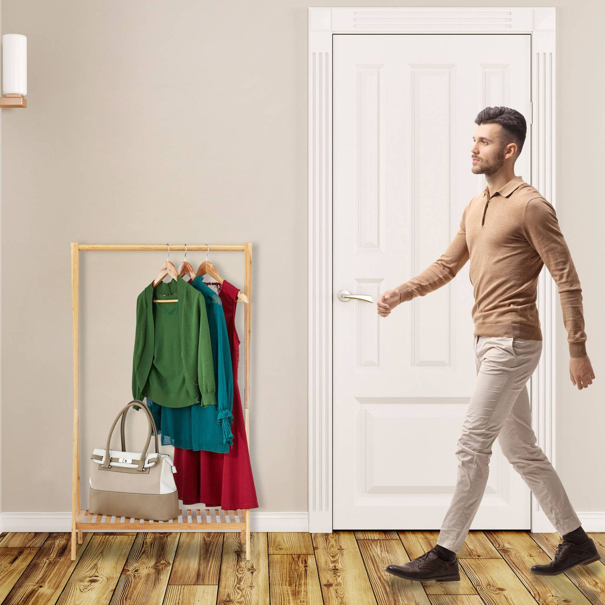 Clothes hanger bamboo 67 cm