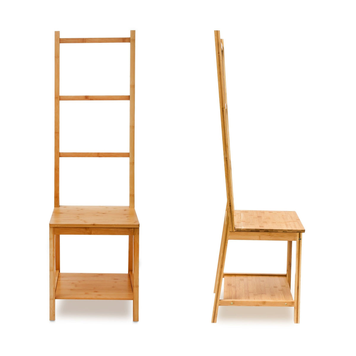 Clothes hanger chair bamboo