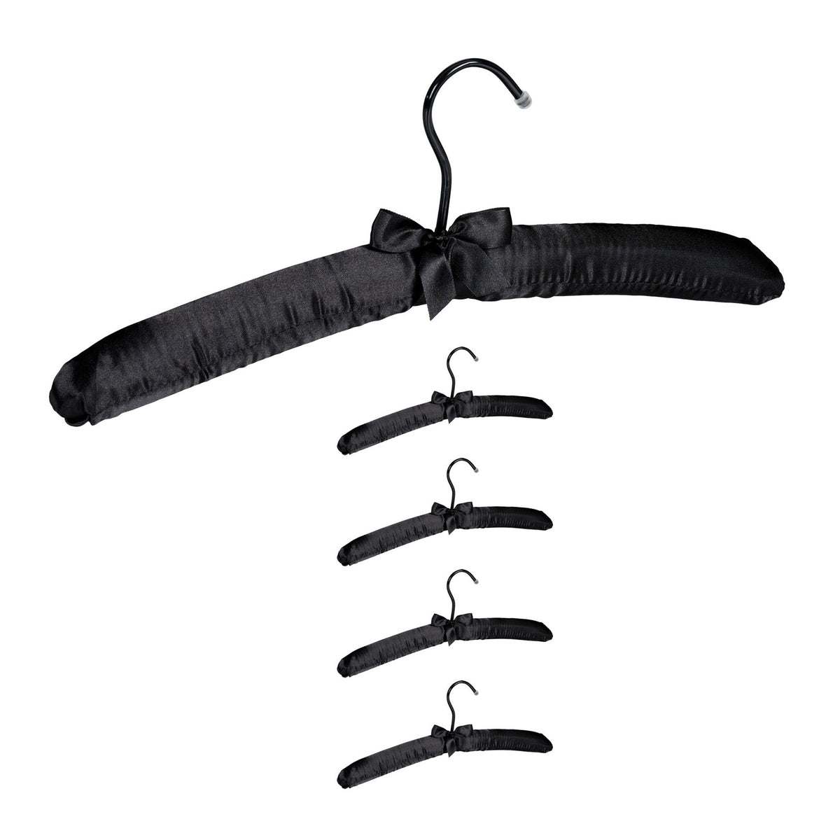 Clothes hanger in satin