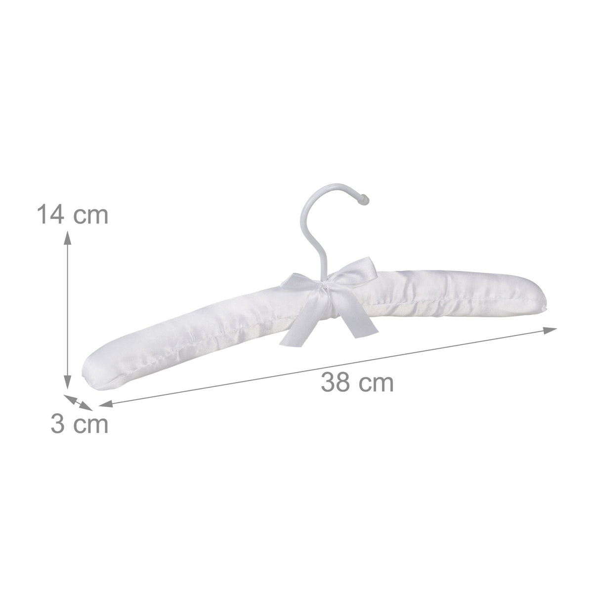 Clothes hanger in satin