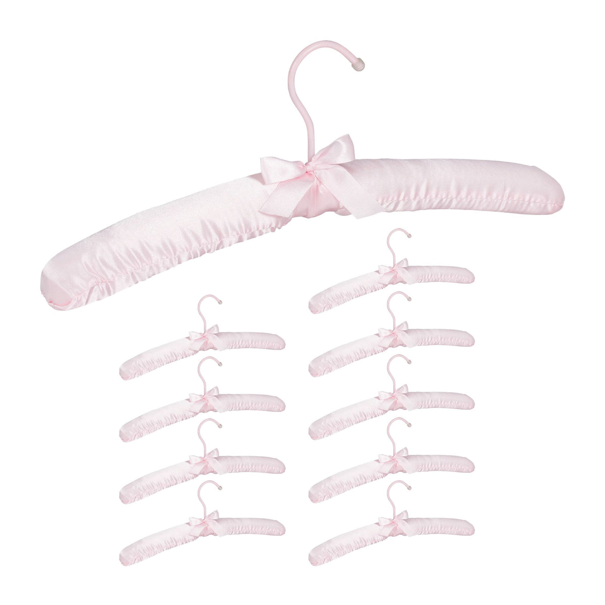 Clothes hanger in satin