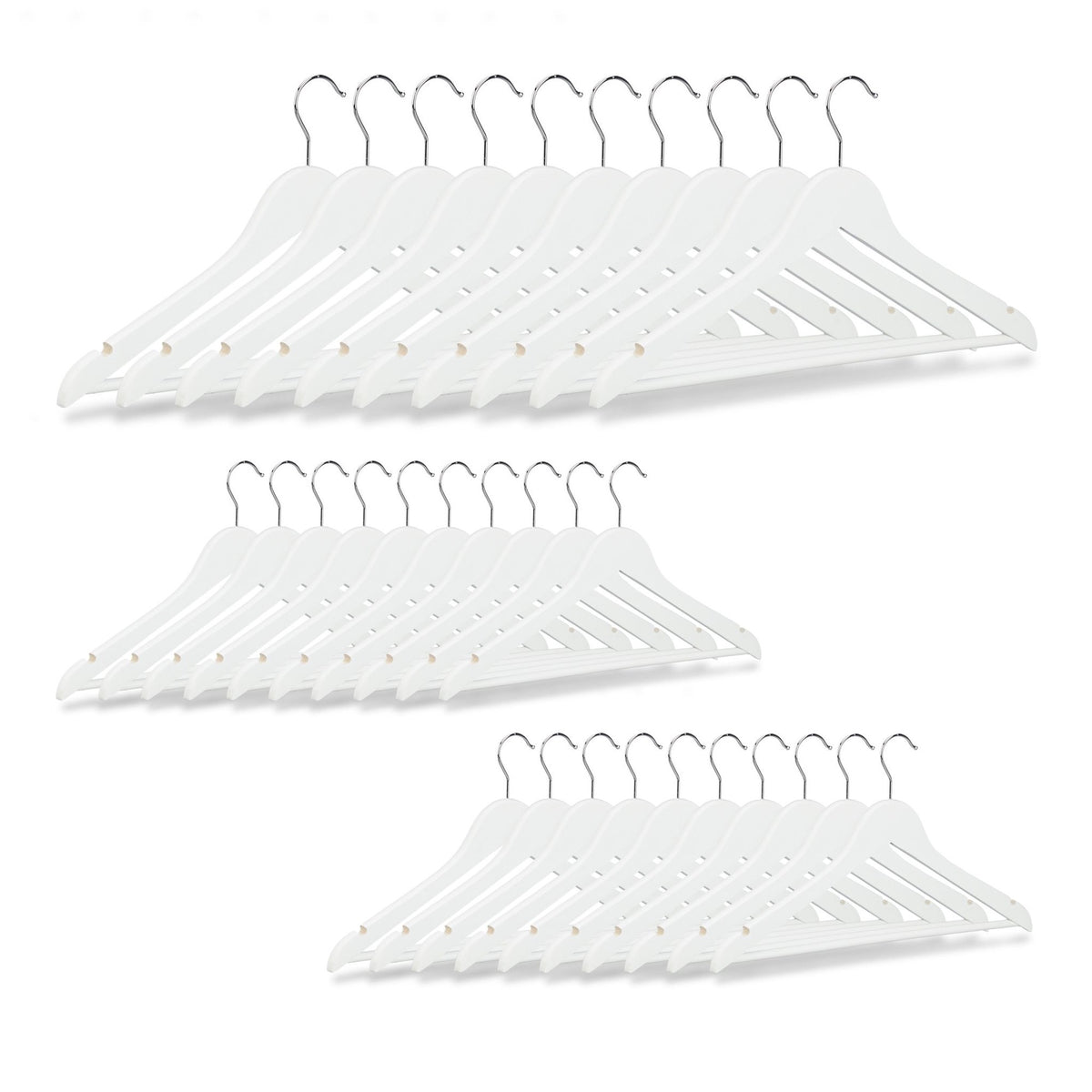 Clothes hangers Wood Set of 30
