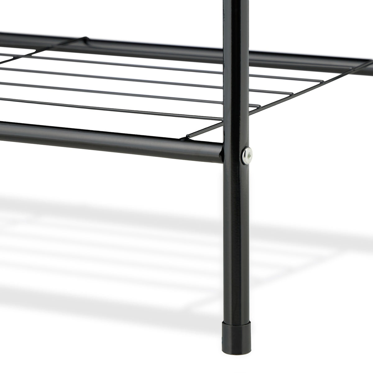 Clothes hanger with 2 shelves