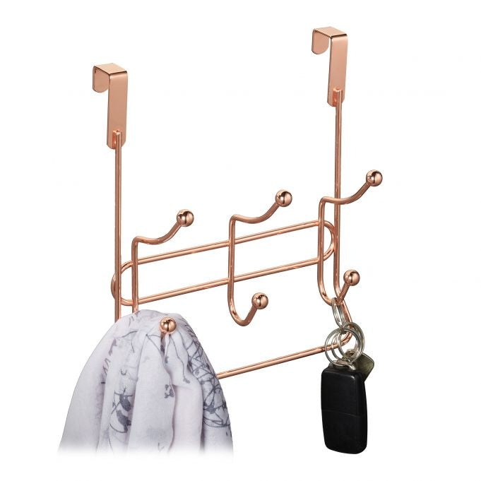 Clothes hanger with 3 double hooks