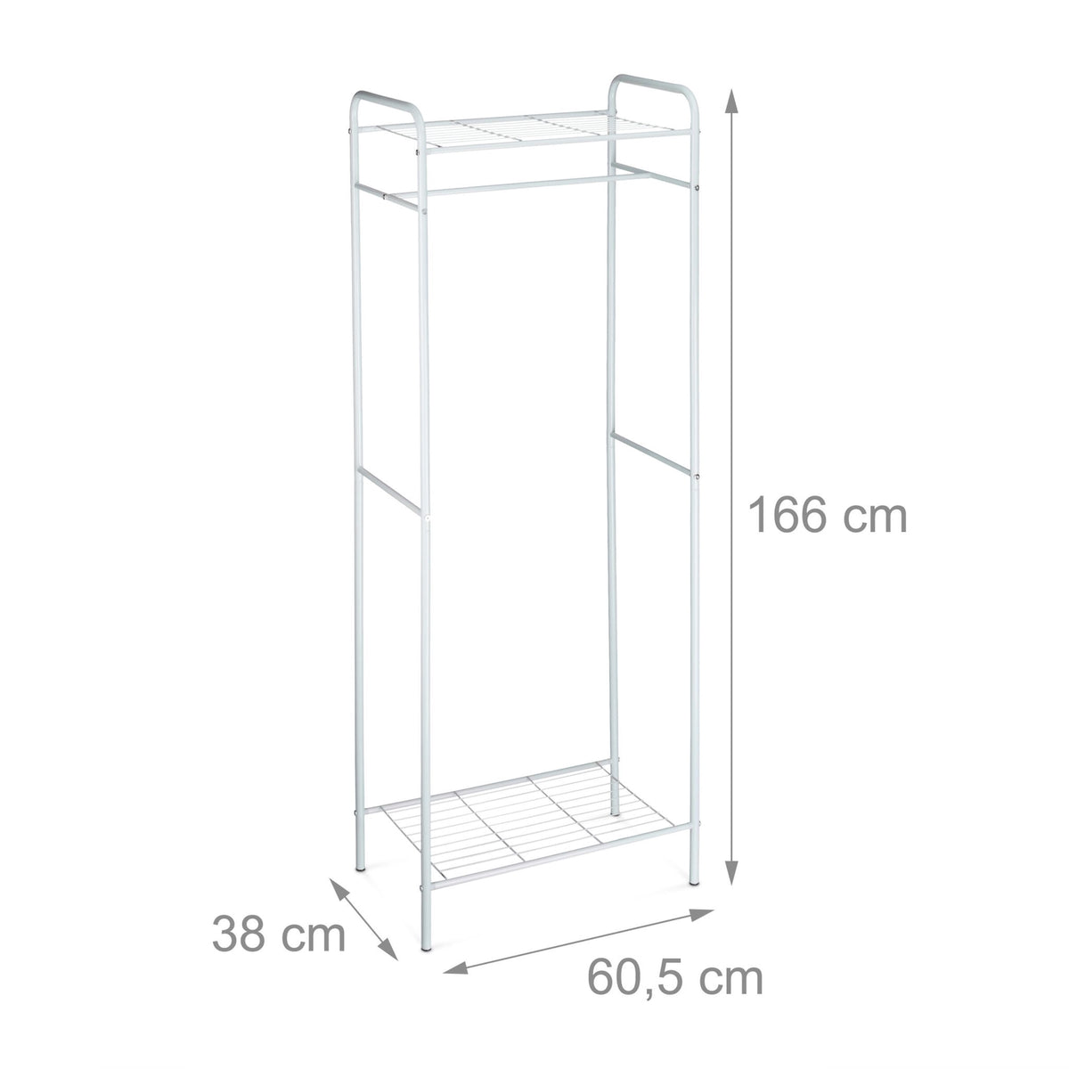 Clothes hanger with shelf SANDRA