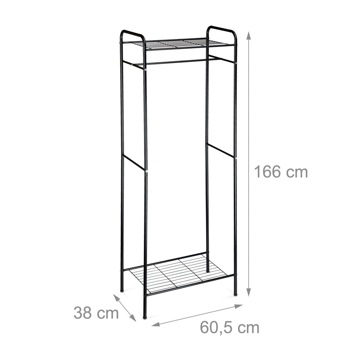 Clothes hanger with shelf SANDRA