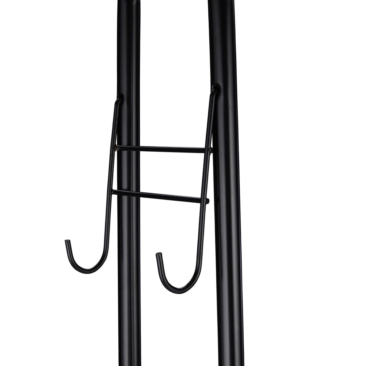 Clothes hanger with shelf and hooks
