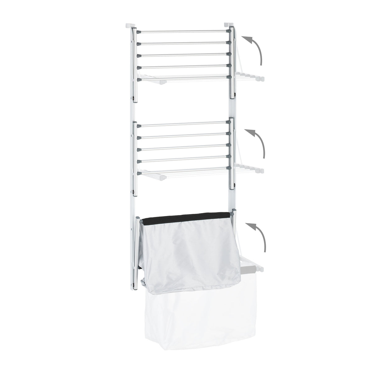 Clothes horse door