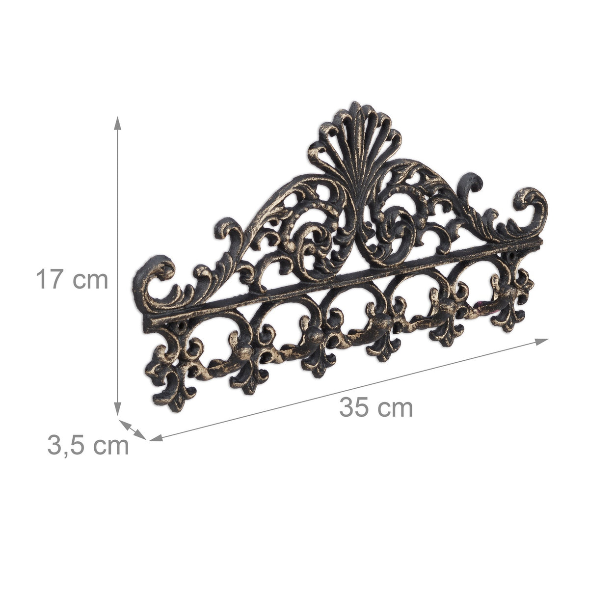 Clothes rail in cast iron