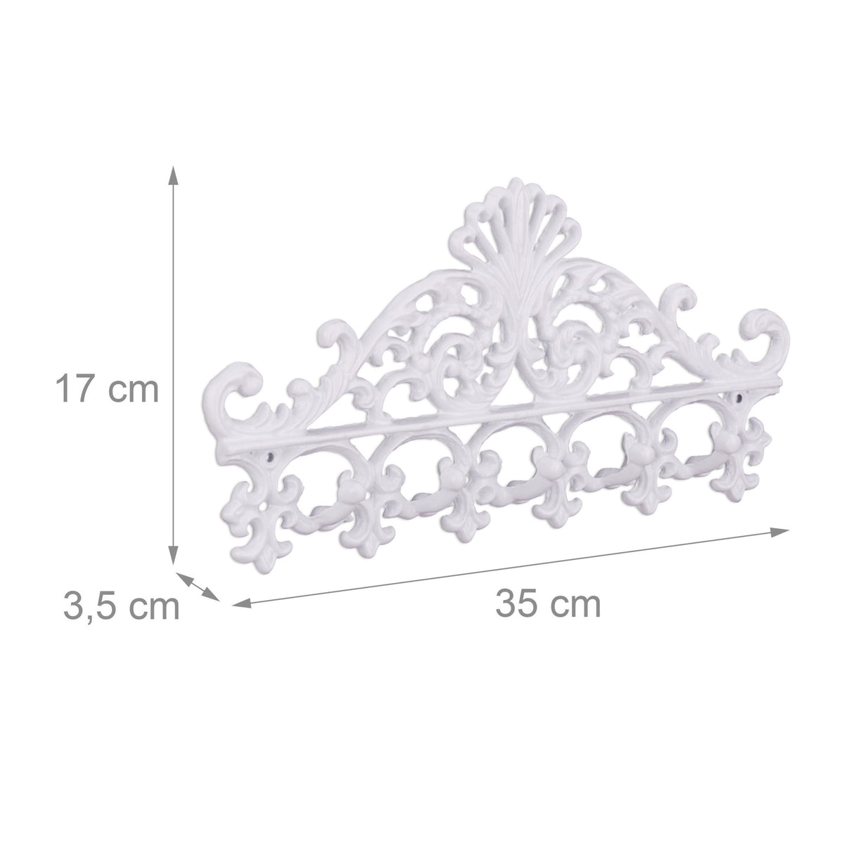 Clothes rail in cast iron