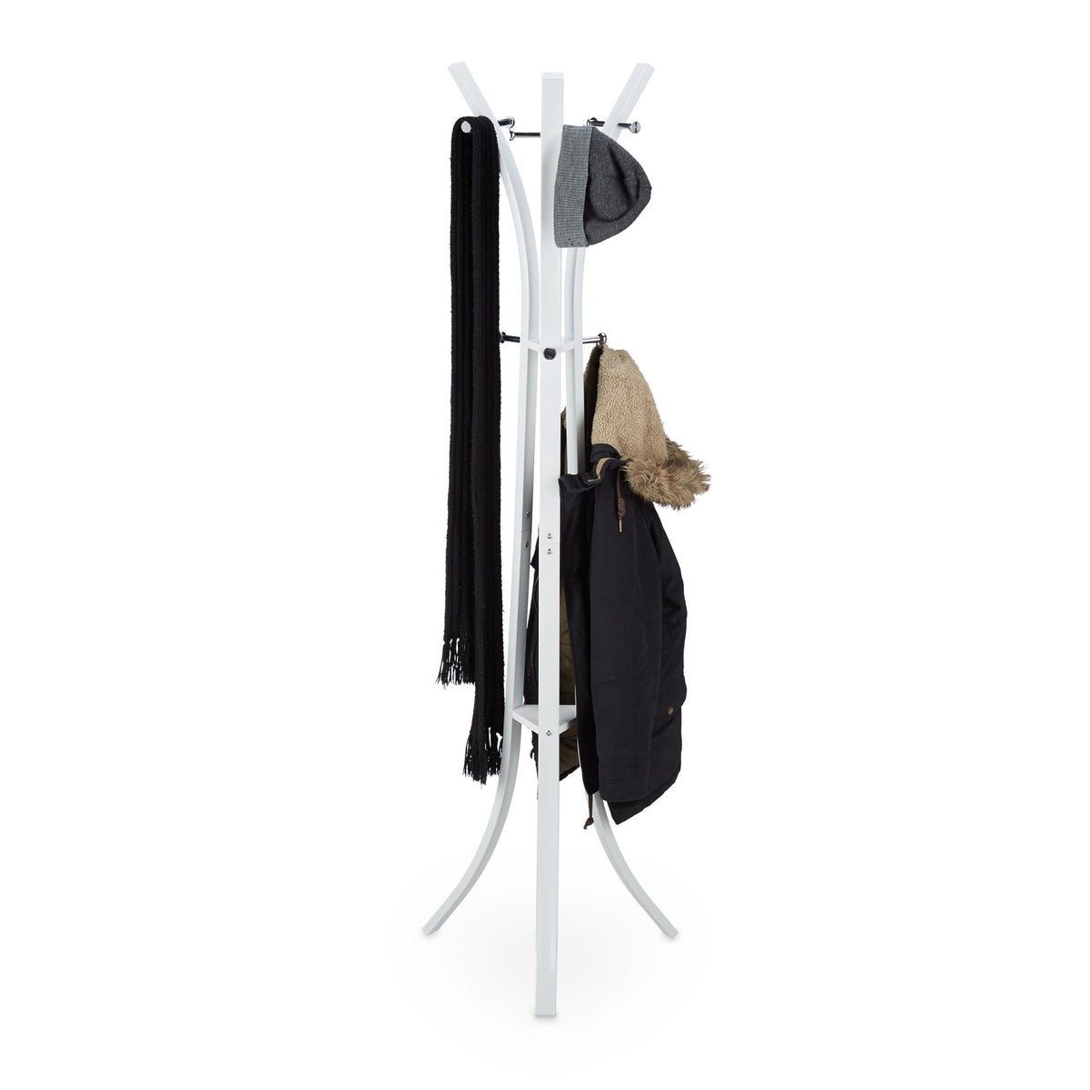 Coat rack in metal