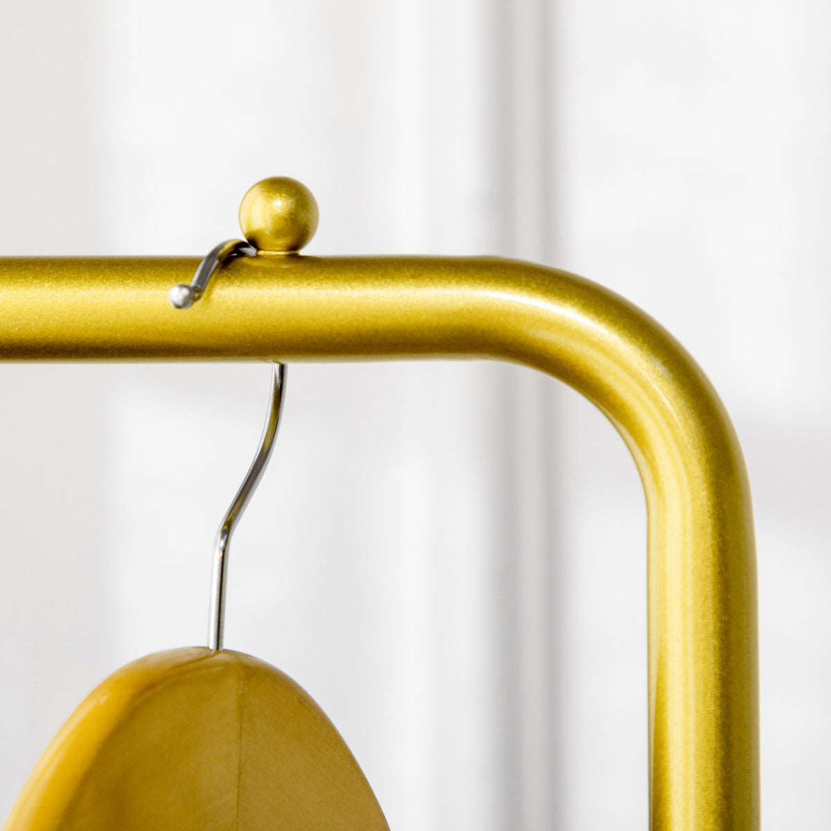 Coat stand, clothes stand with hooks, marble base coat rack for clothes, hats, for living room, entrance, 35 x 25 x 170 cm, gold + black