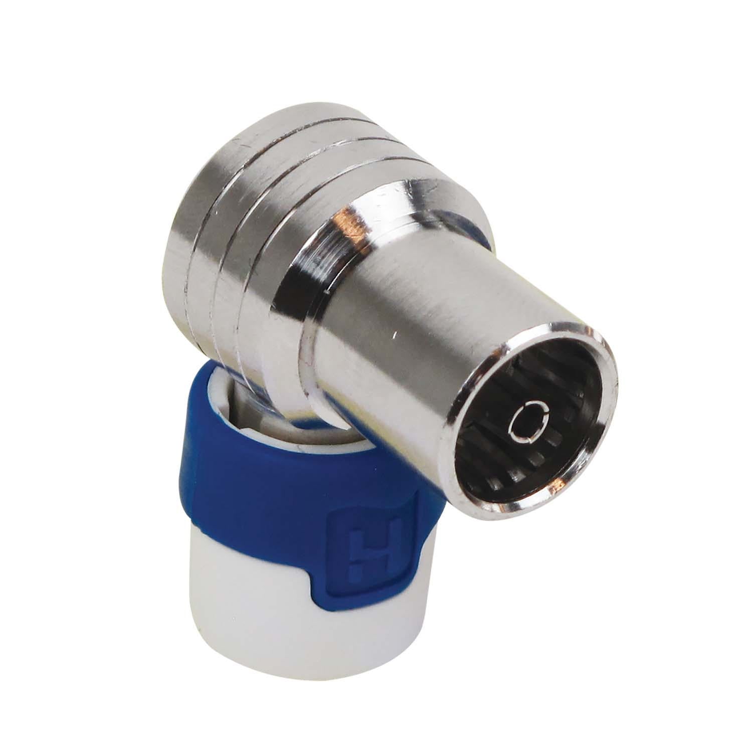 Coax 16 mm Female Silver/Blue