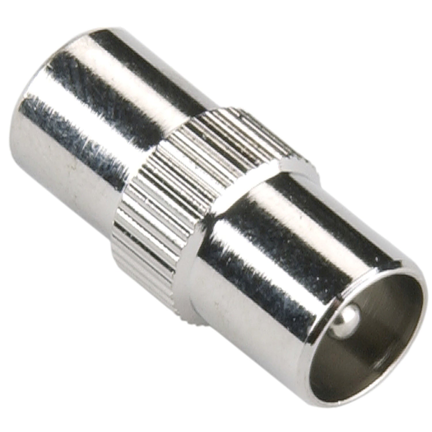 Coax Adapter Coax Male - Coax Male Silver