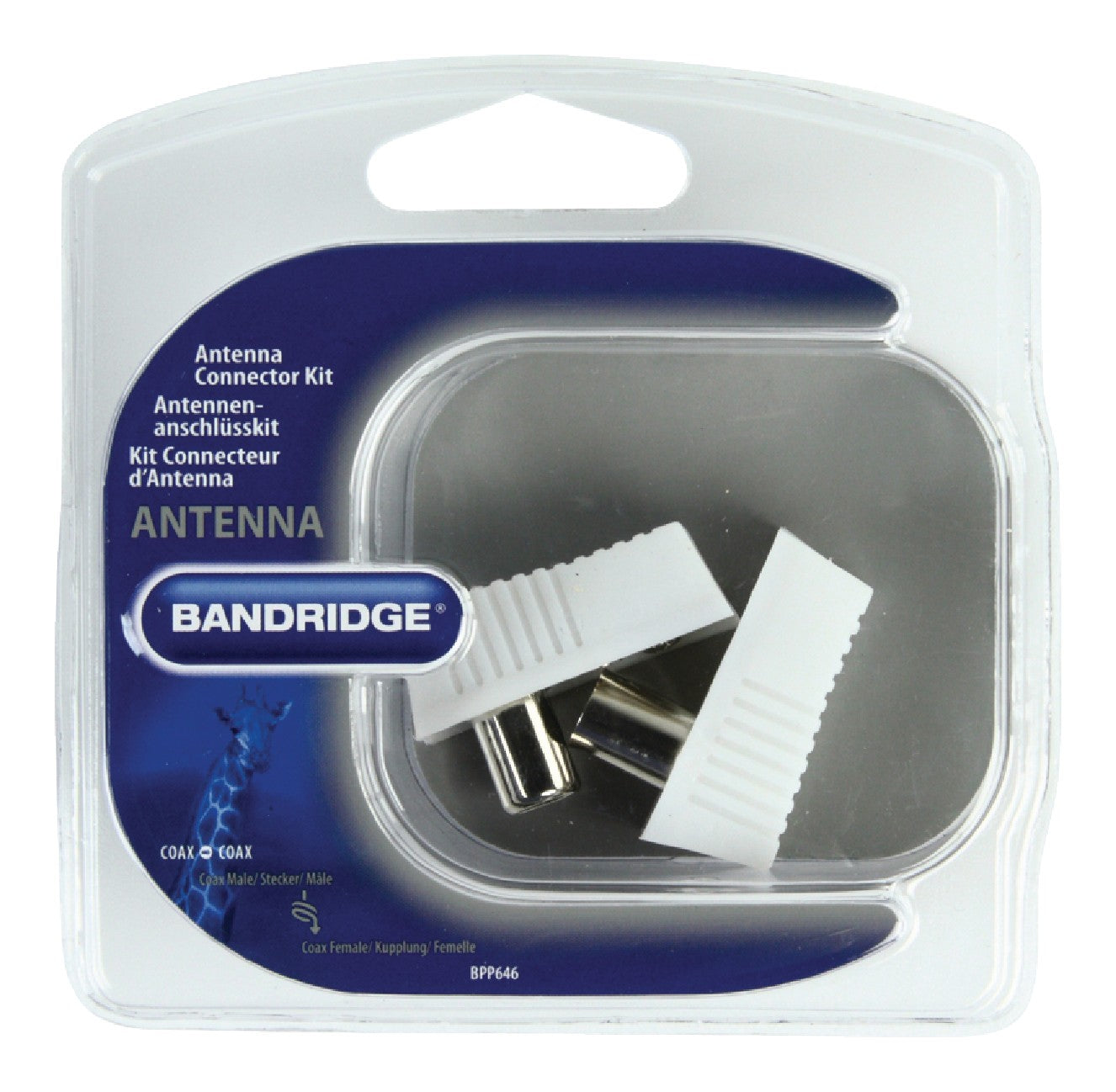 Coax Male / Female White