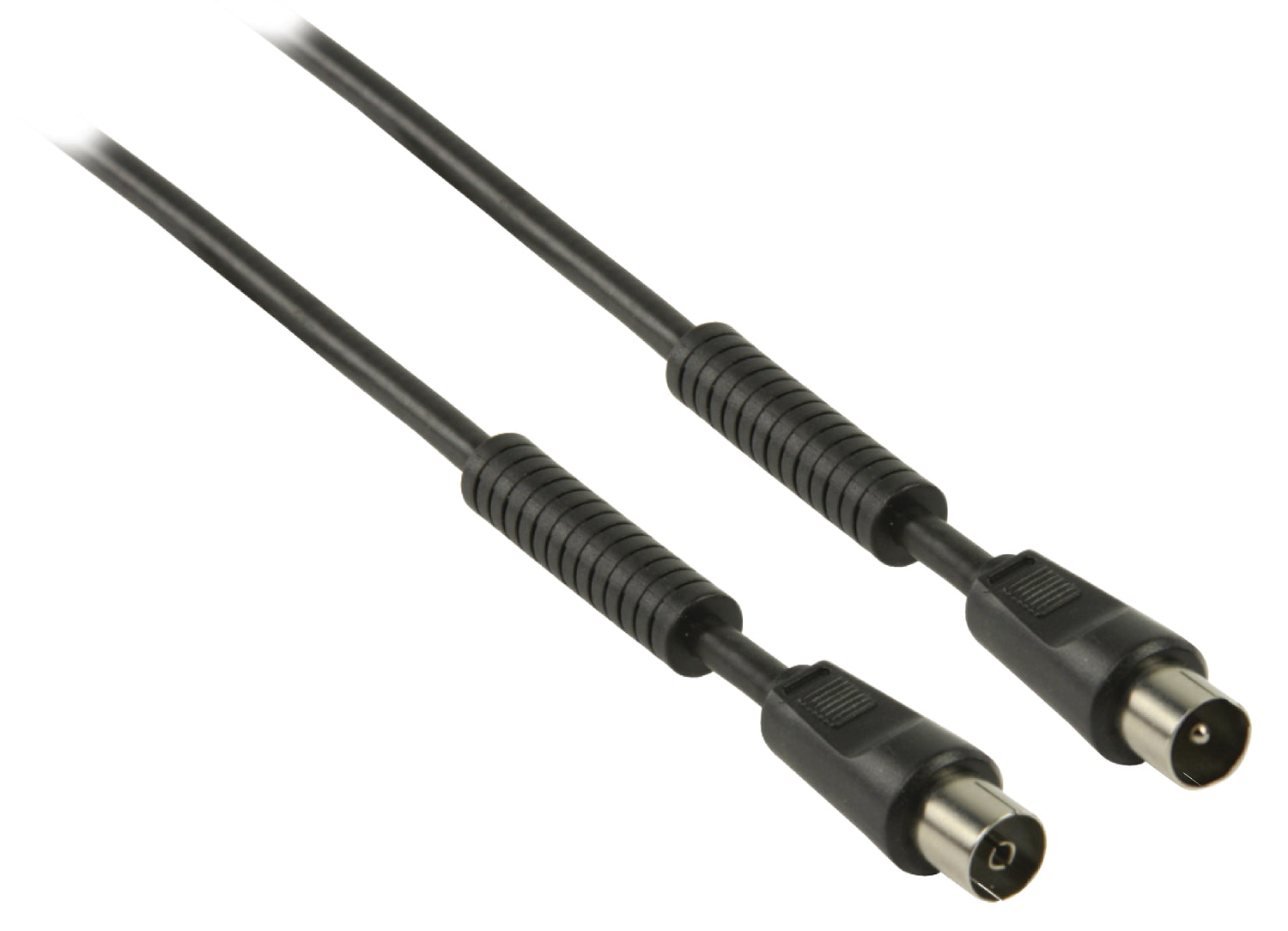 Coaxial cable 100 dB Coax Male - Coax Female 10.0 m Black