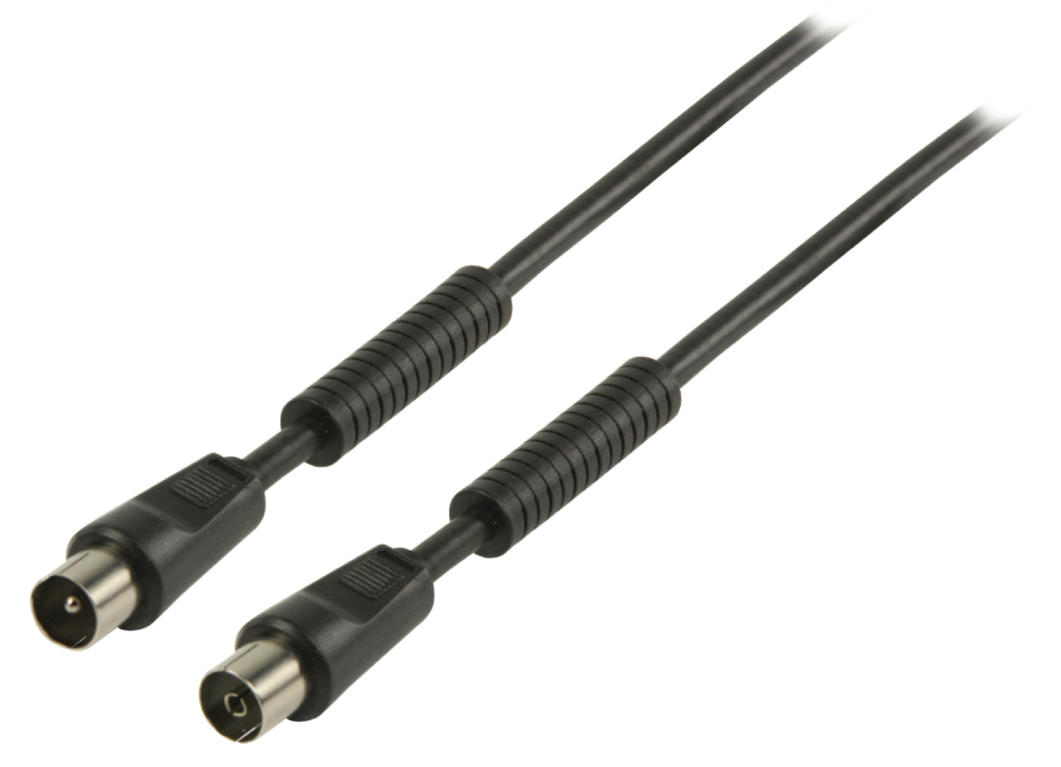 Coaxial cable 100 dB Coax Male - Coax Female 10.0 m Black