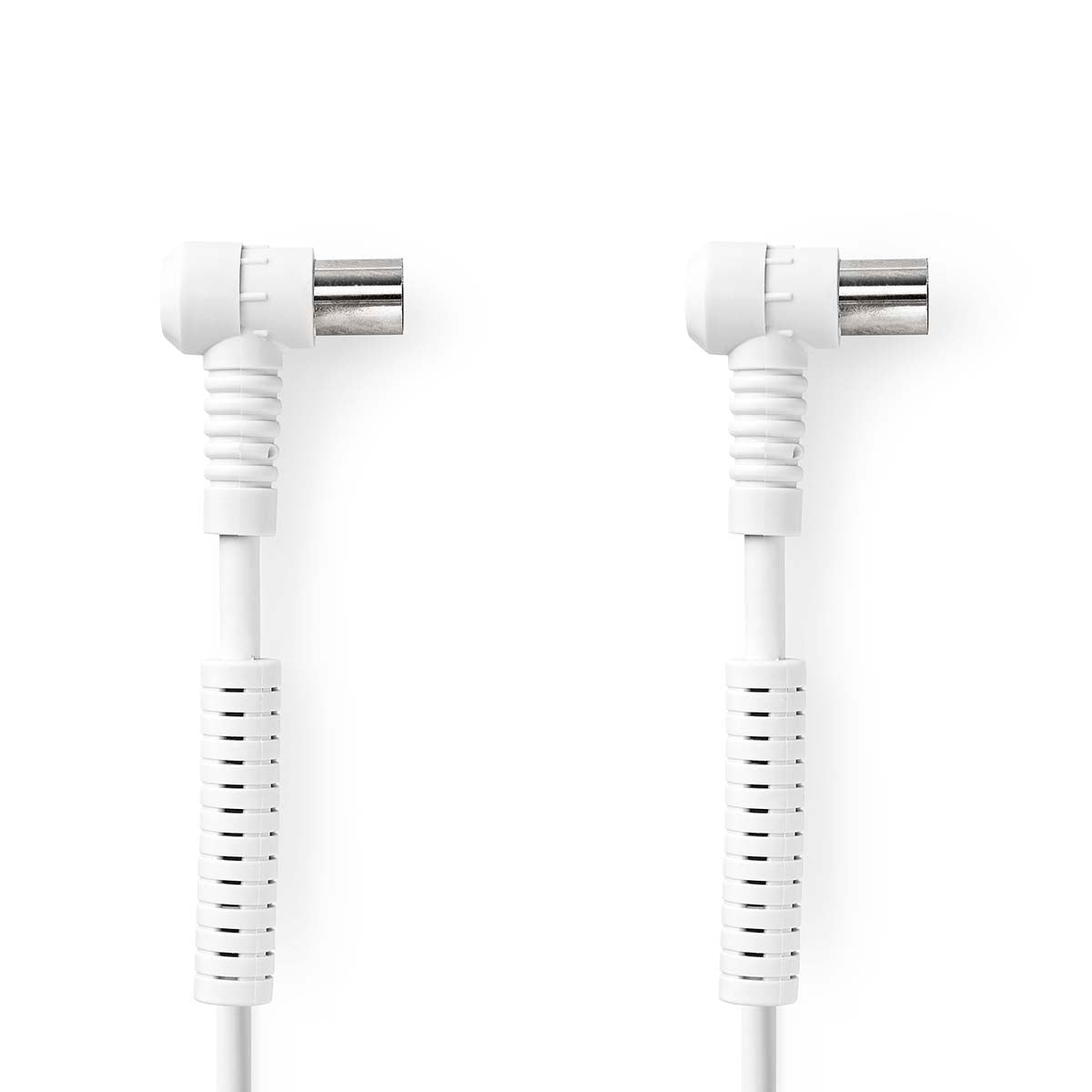 Coaxial cable | IEC (Coax) Male | IEC (Coax) Female | Nickel Plated | 120 dB| 75 Ohm | Four Protections | 1.50 m | Round | PVC | White | Label