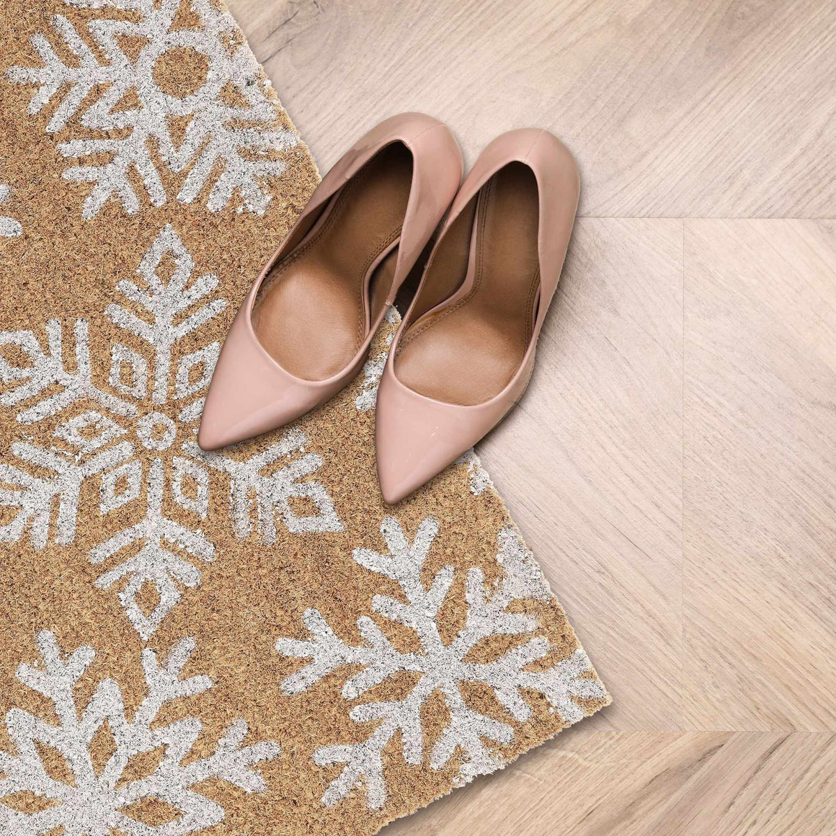 Coconut Doormat Snowflakes