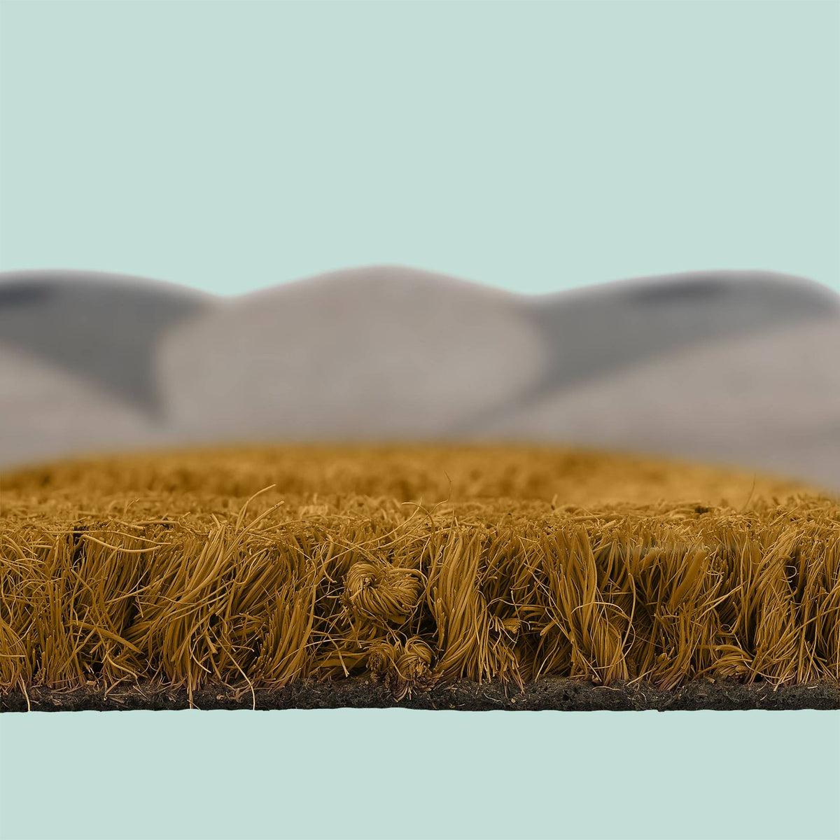 Coconut Half-Round Doormat, 80x50 cm, Non-Slip