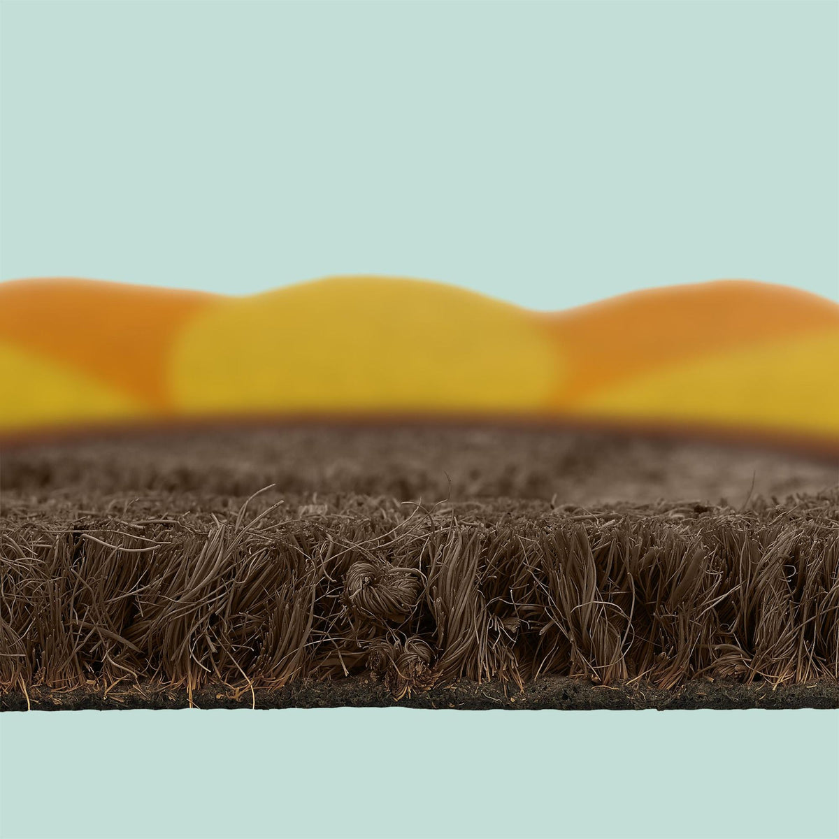Coconut Half-Round Doormat, 80x50 cm, Non-Slip
