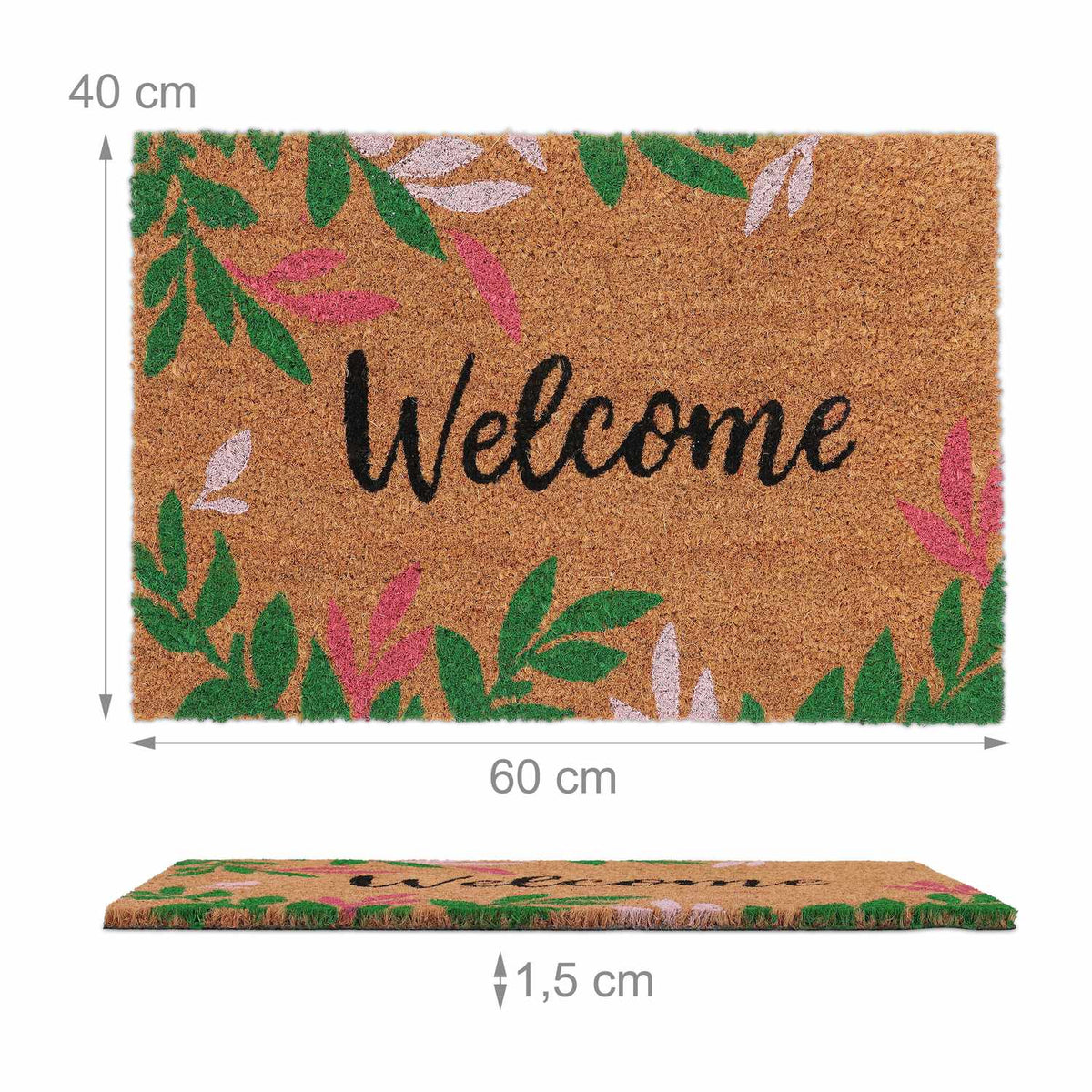 Coconut door mat Welcome