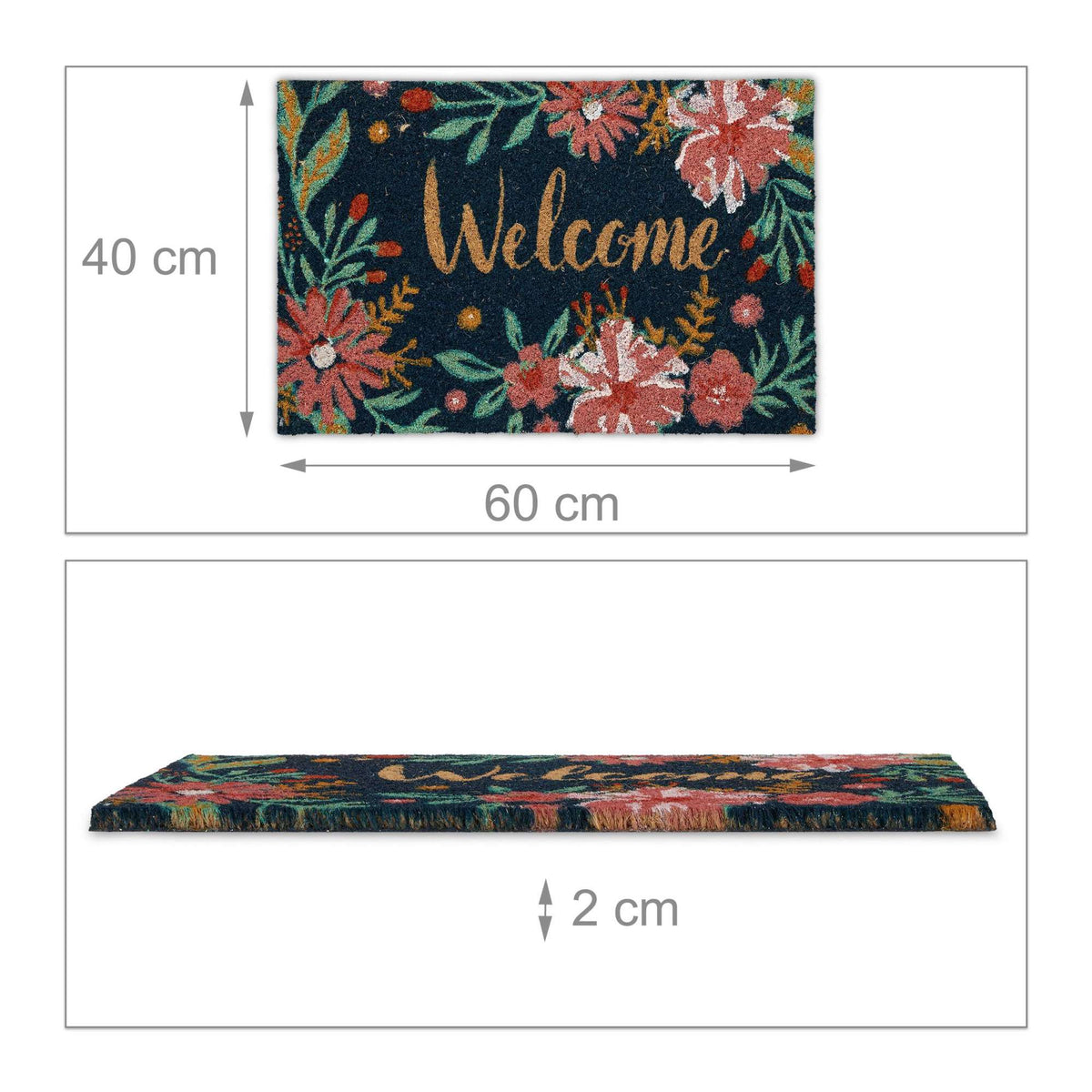 Coconut door mat Welcome