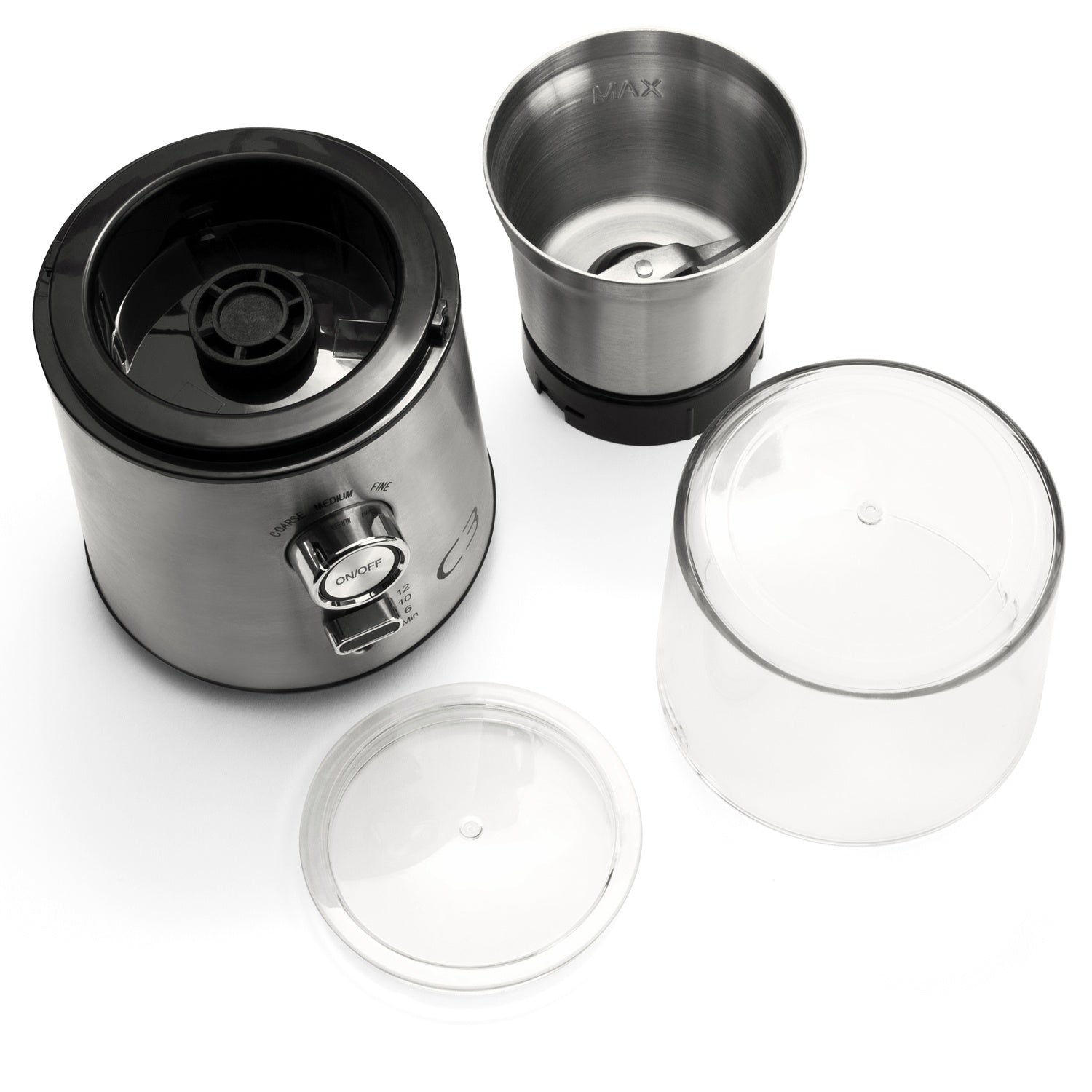Coffee Grinder, 85g Capacity, 200W, Brushed Stainless Steel