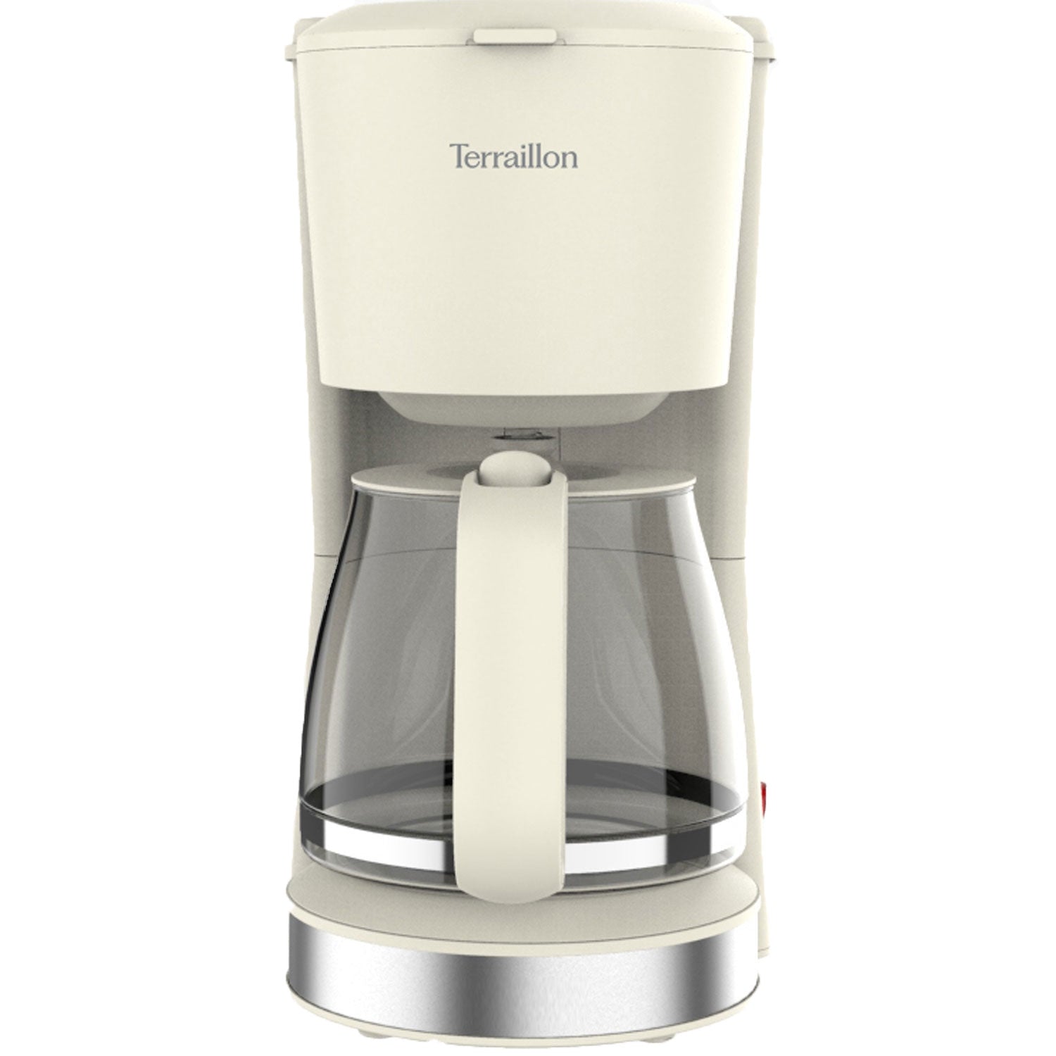 Coffee Maker 1.5L – Cream & Stainless Steel, 1080W