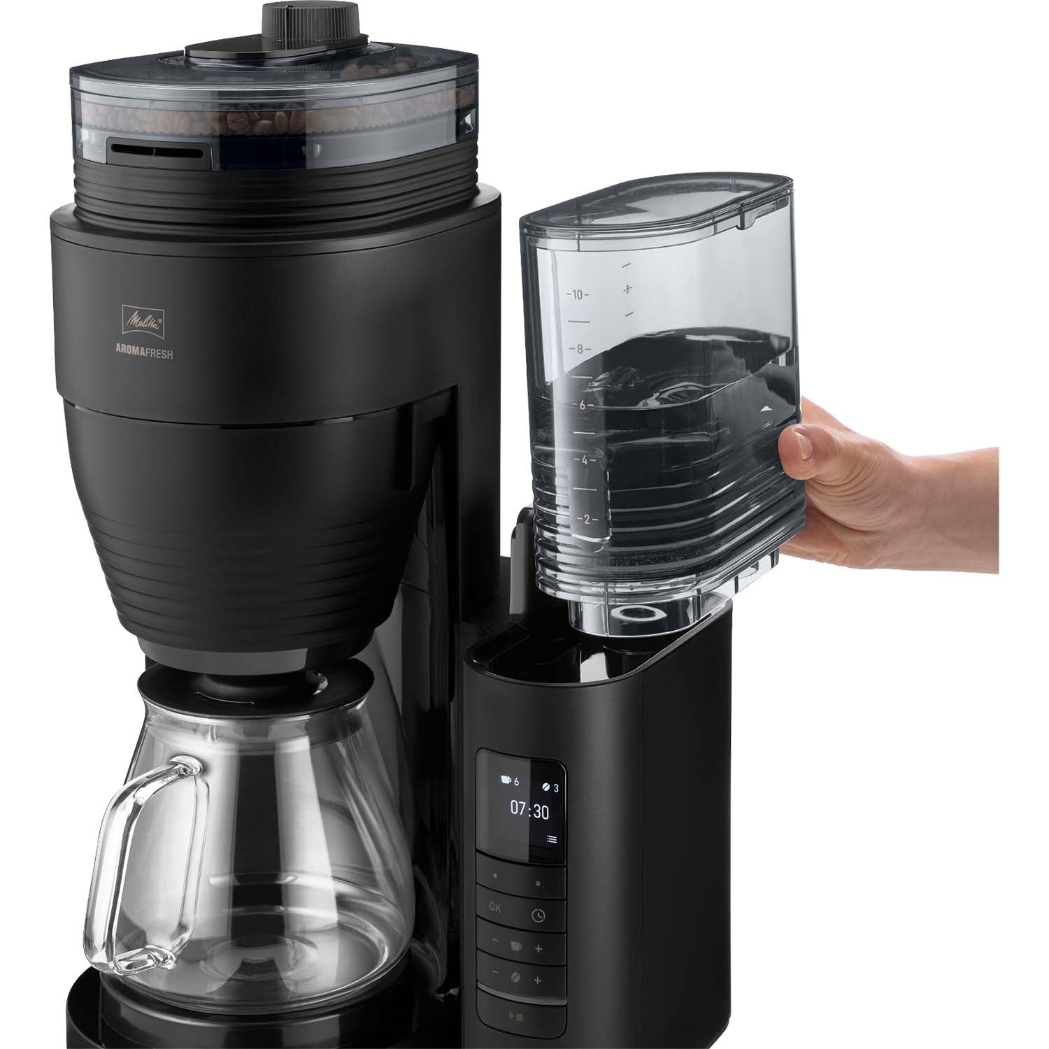Coffee Maker, Aromafresh Glass, Black